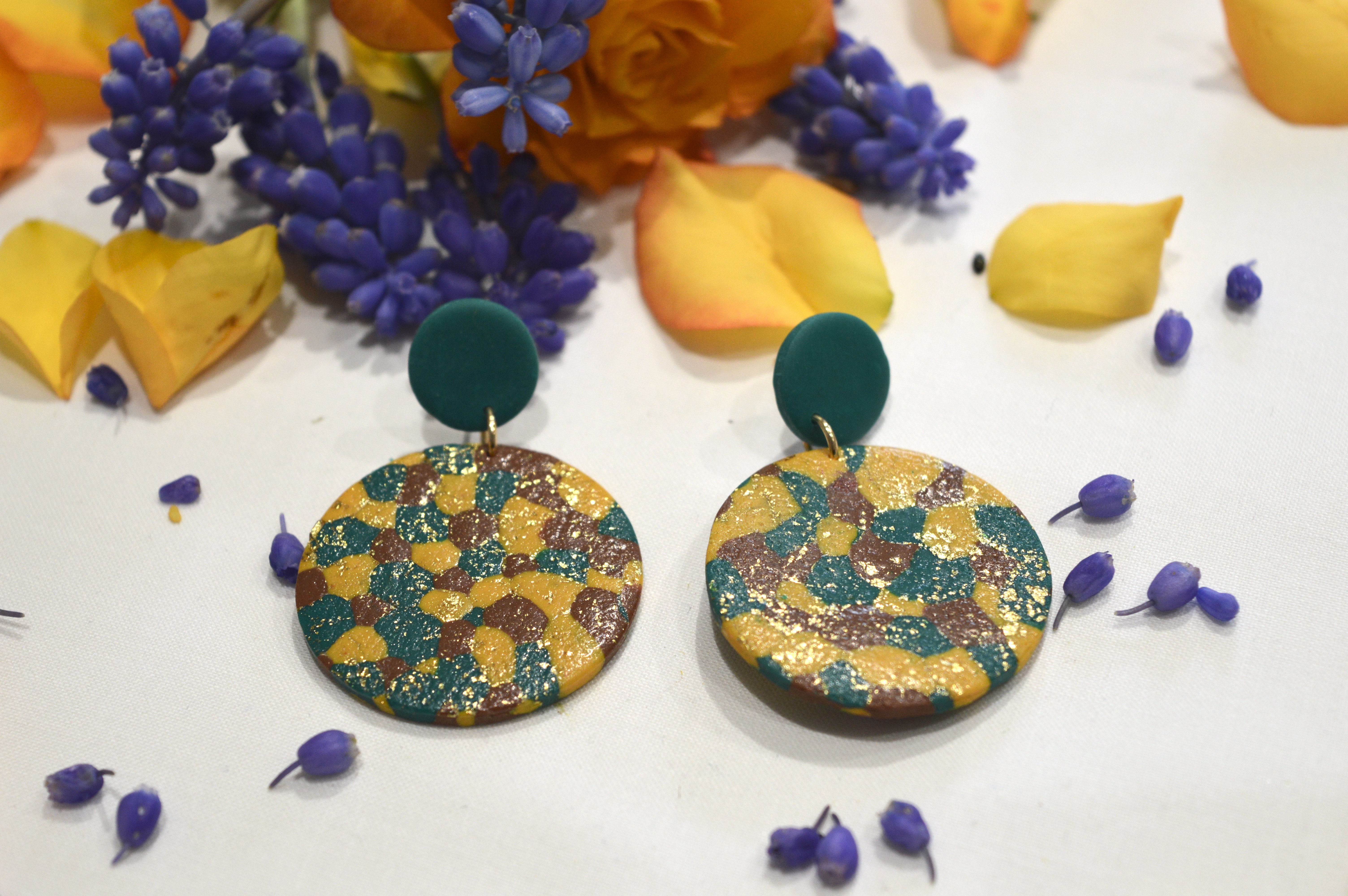 Boucles d'oreilles Micheline savane
