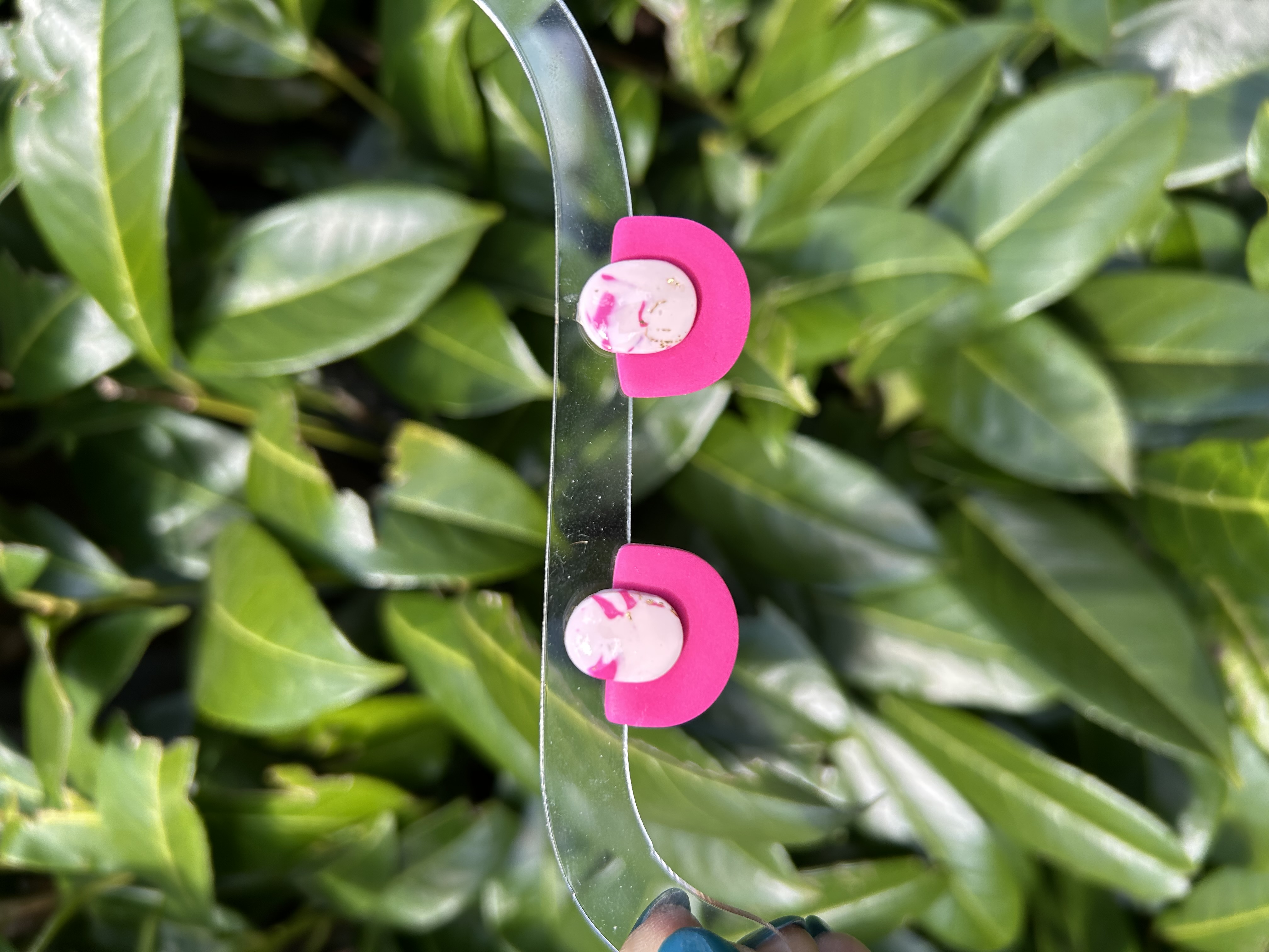 Puces marbré fuschia et uni