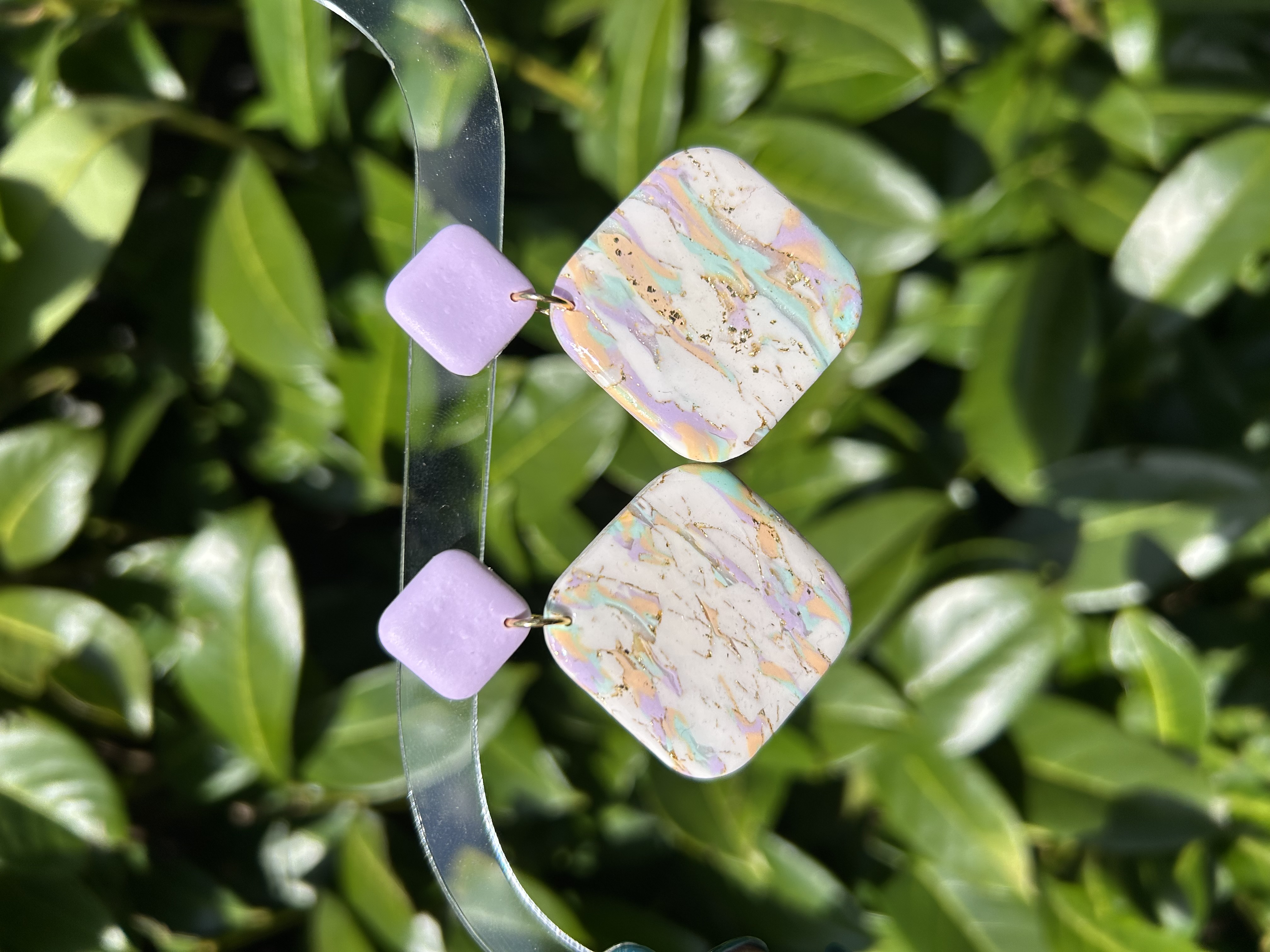 Boucles d'oreilles Raymonde aux couleurs pastels