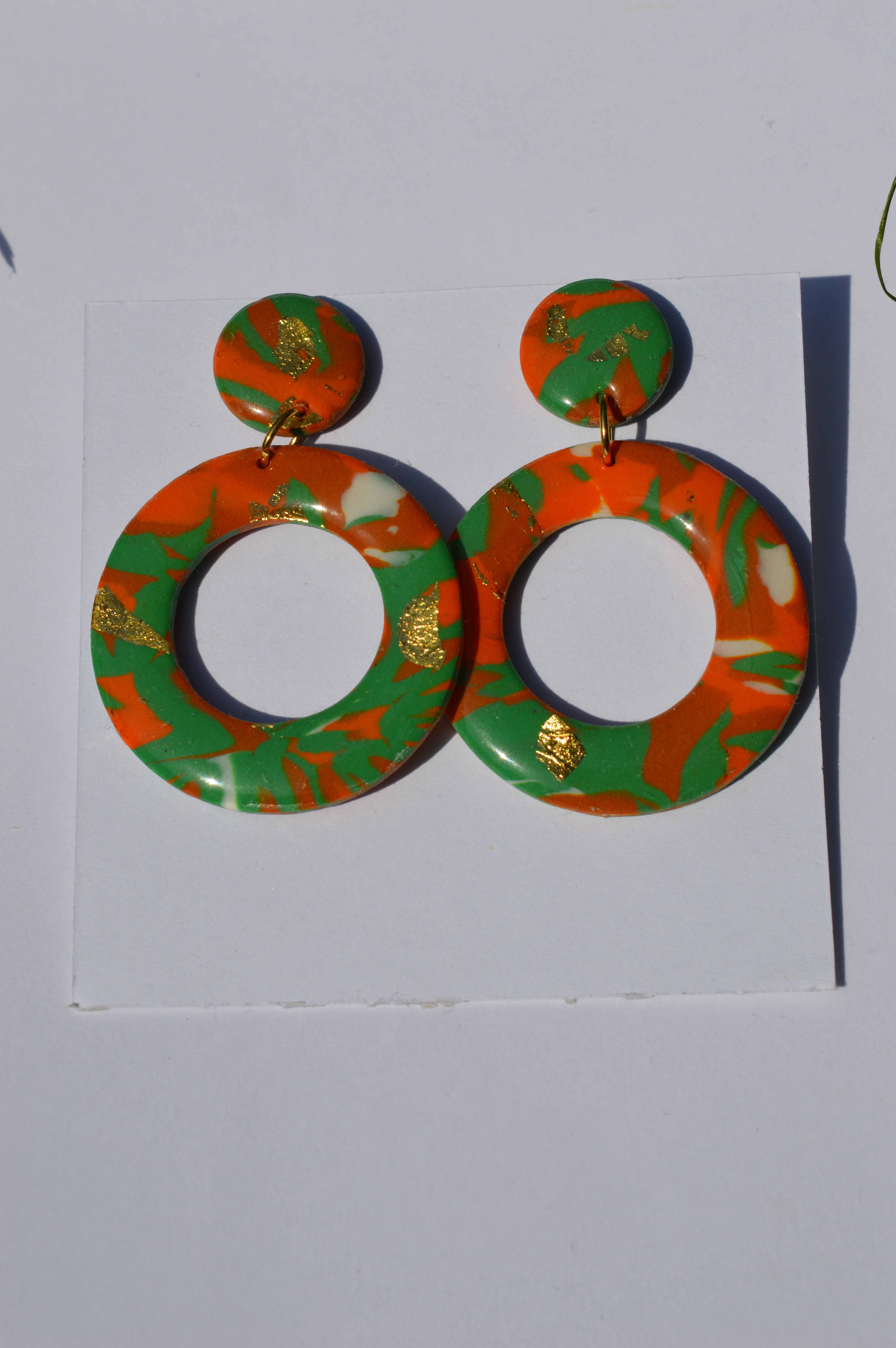 Boucles d'oreilles Yvette style automnal