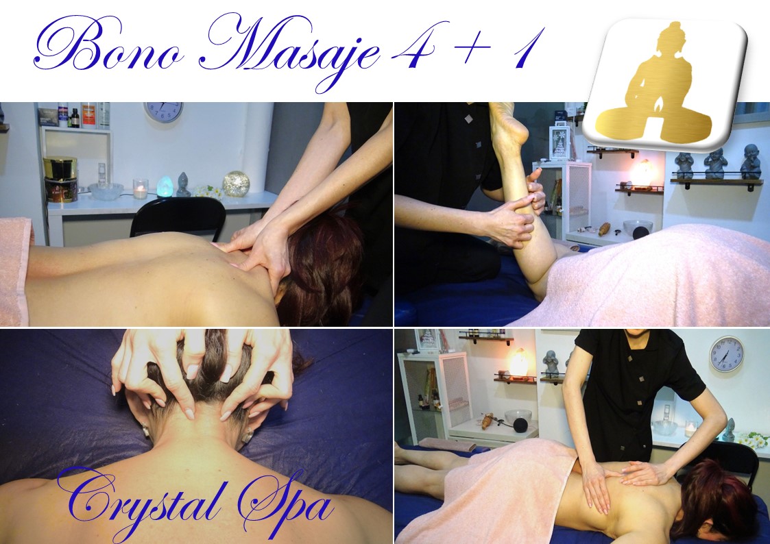 Bono de Masaje 4 Sesiones + 1 gratis