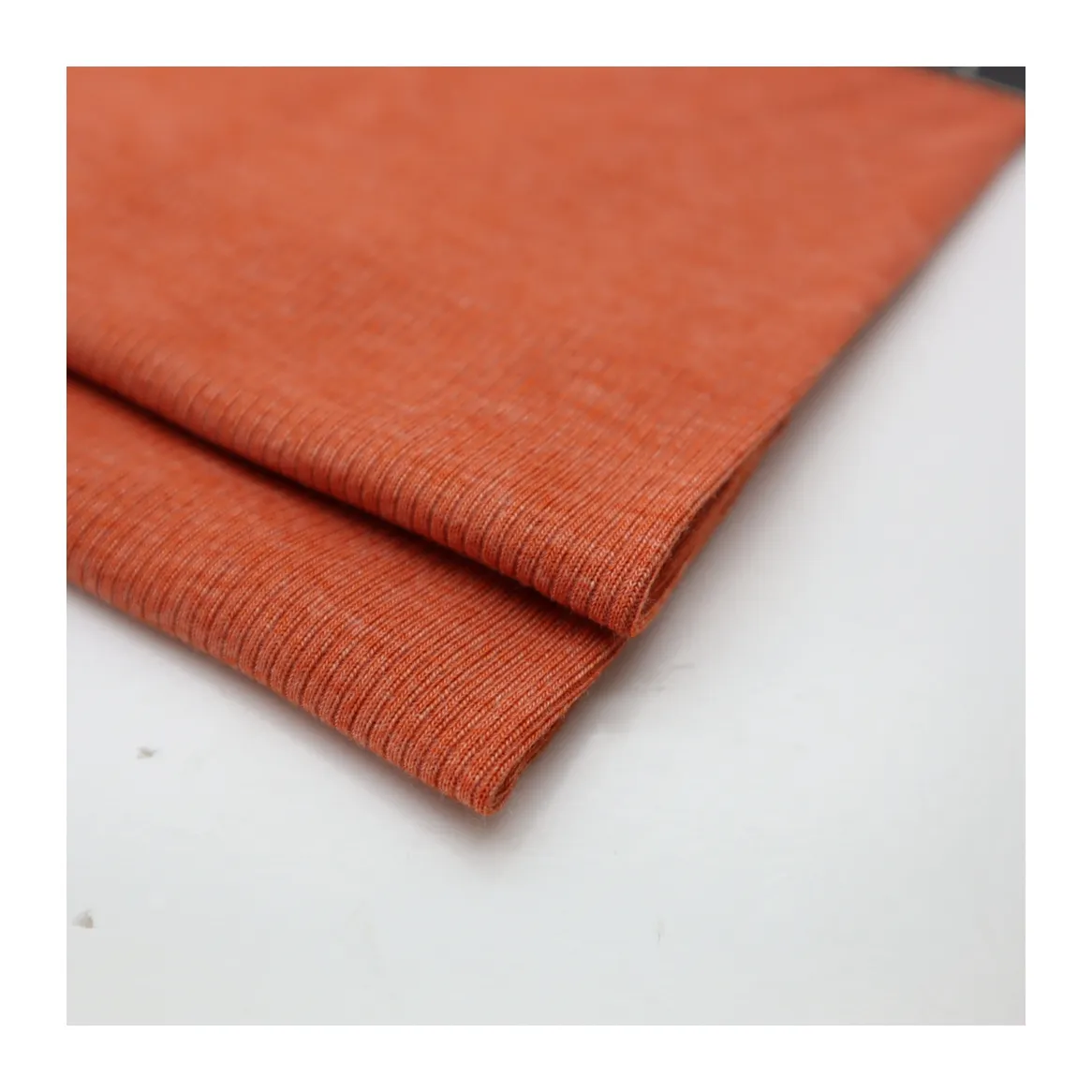 Rust Colored Knitted Fabric