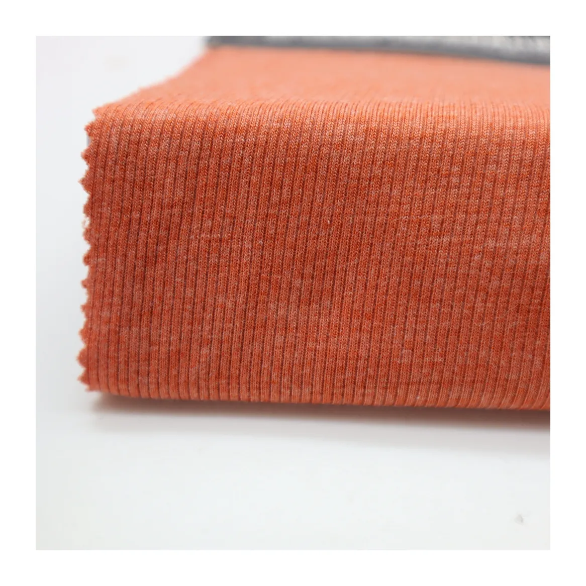 Rust Colored Knitted Fabric