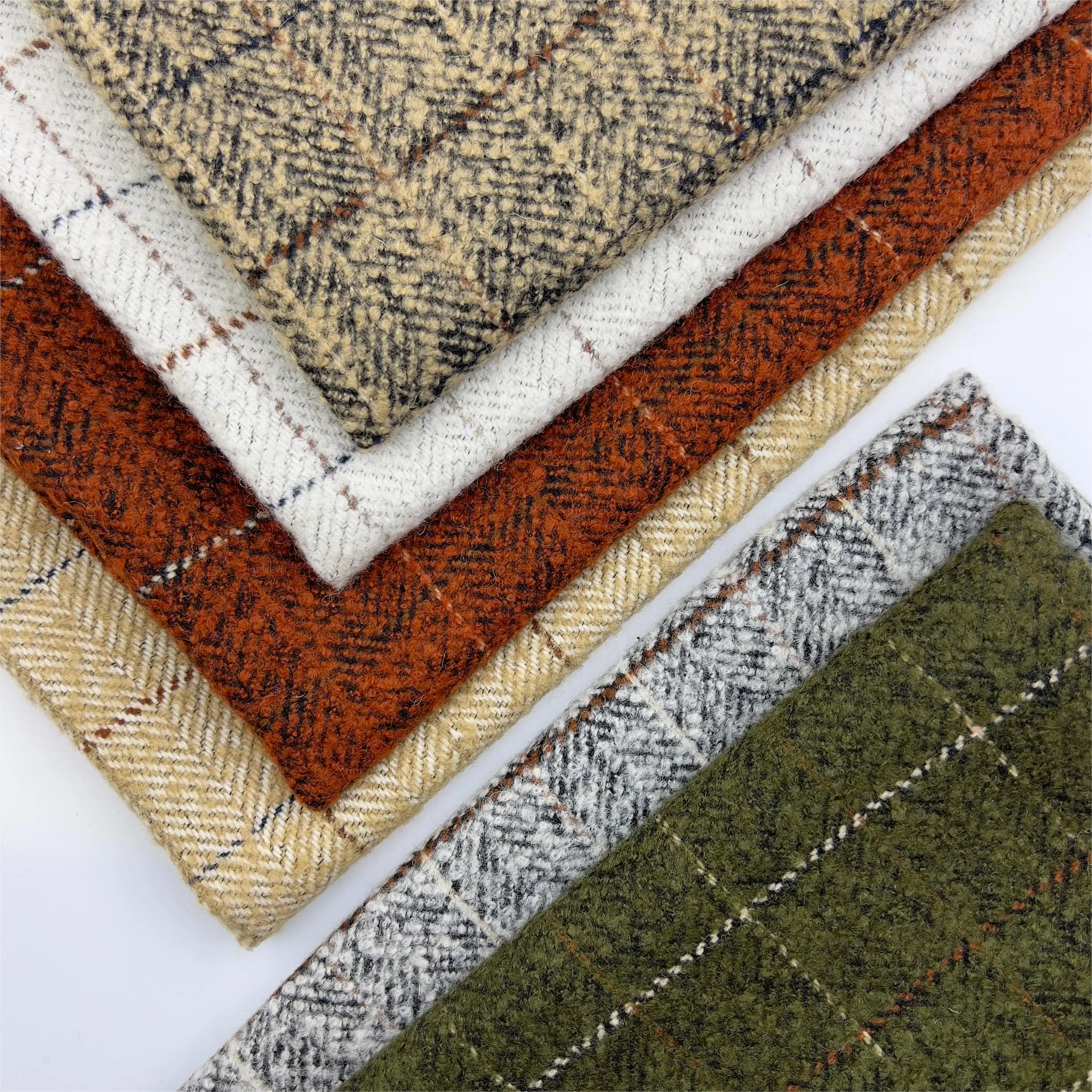 Assorted Plaid Wool Fabrics