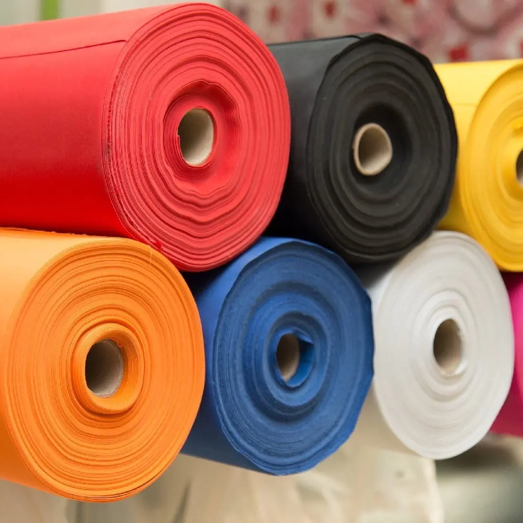 Multi-Colored Fabric Rolls