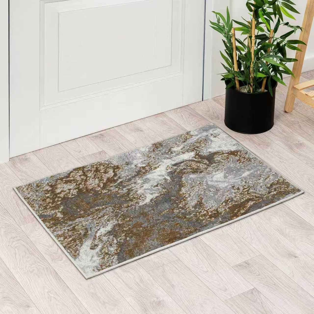 Luxe Weavers Marble Swirl Abstract Area Rug, Gray 2x3