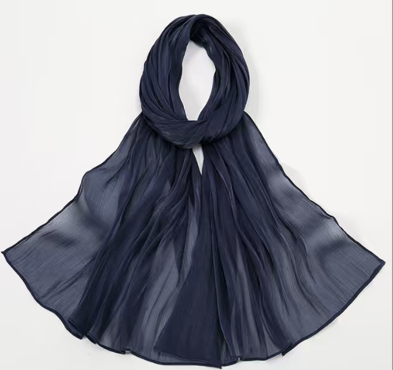 Elegant Navy Blue Scarf