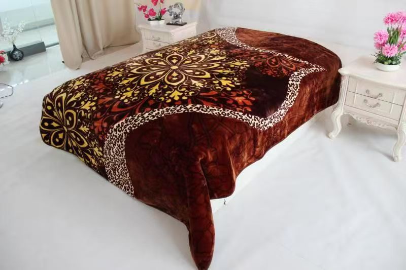 Floral Patterned Fleece Blanket