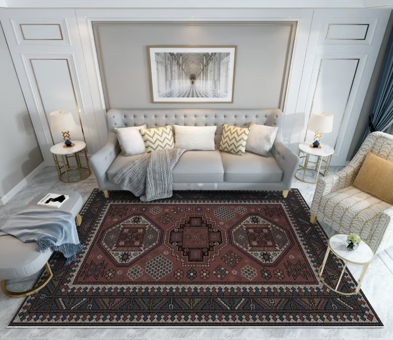 Vintage Geometric Area Rug