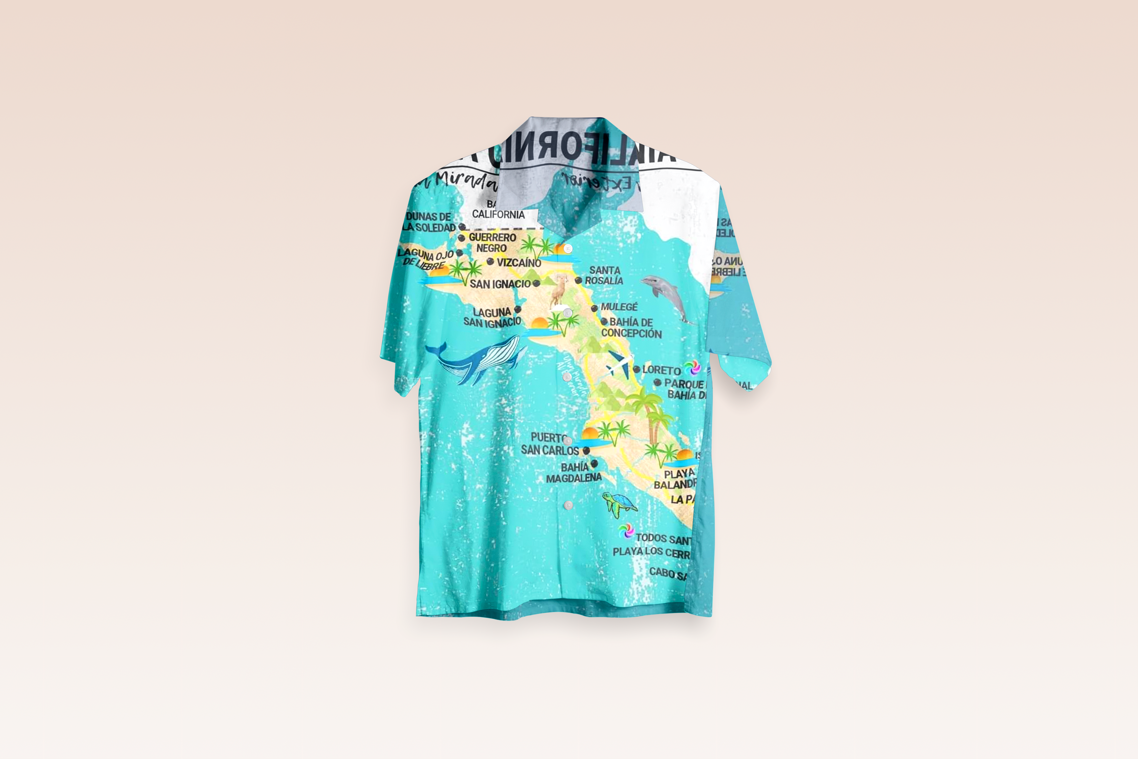 Tropical Map Print Shirt