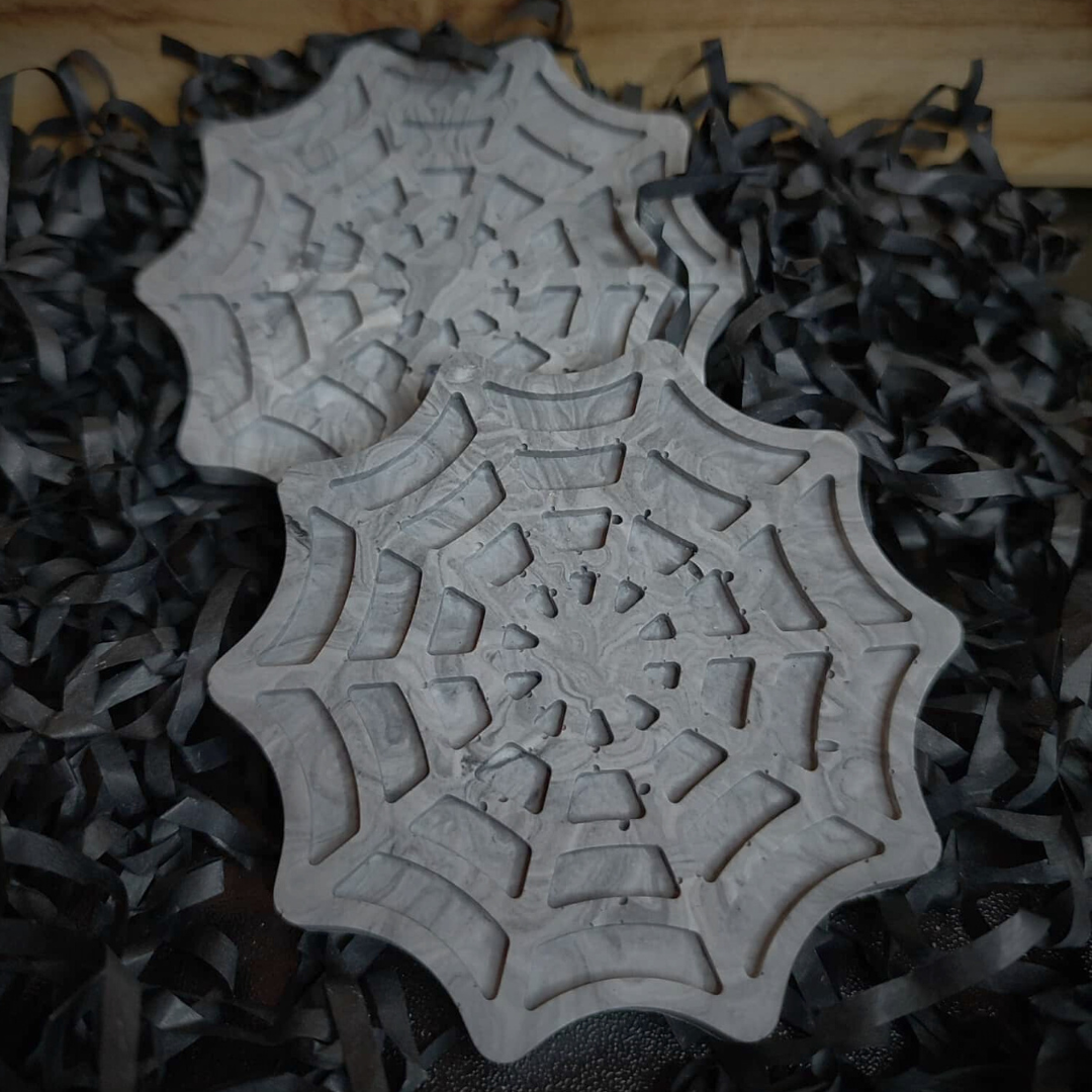 Sous-verre toile d'araignée