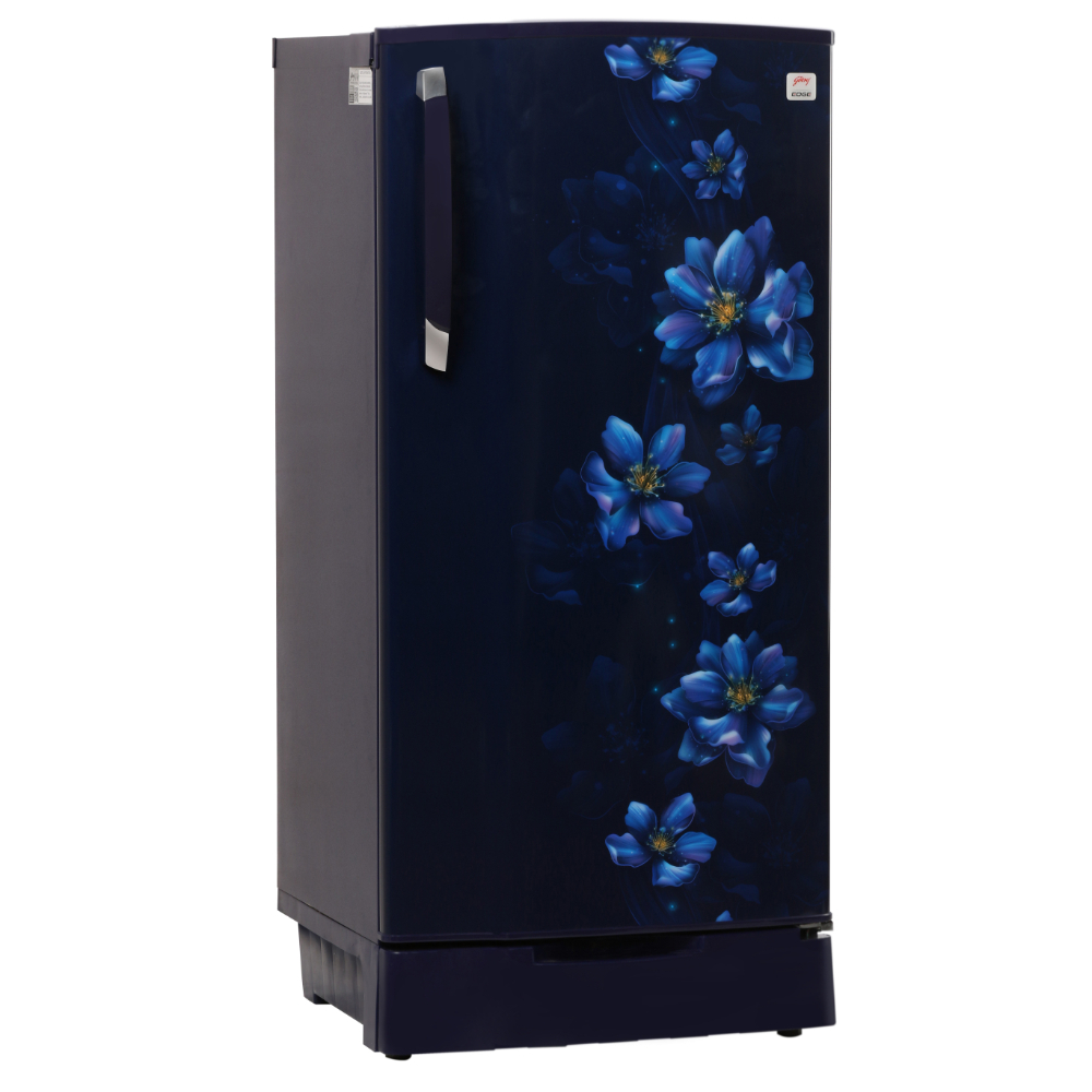 Godrej Edge 180 Litres 1 Star Direct Cool Single Door Refrigerator, Berry Blue, Rd Edge 205A THF BR BL, Non Base drawer model