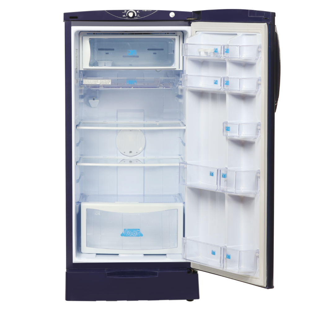Godrej Edge 180 Litres 1 Star Direct Cool Single Door Refrigerator, Berry Blue, Rd Edge 205A THF BR BL, Non Base drawer model