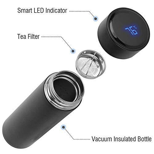 Temperature Display Stainless Steel Water Bottle