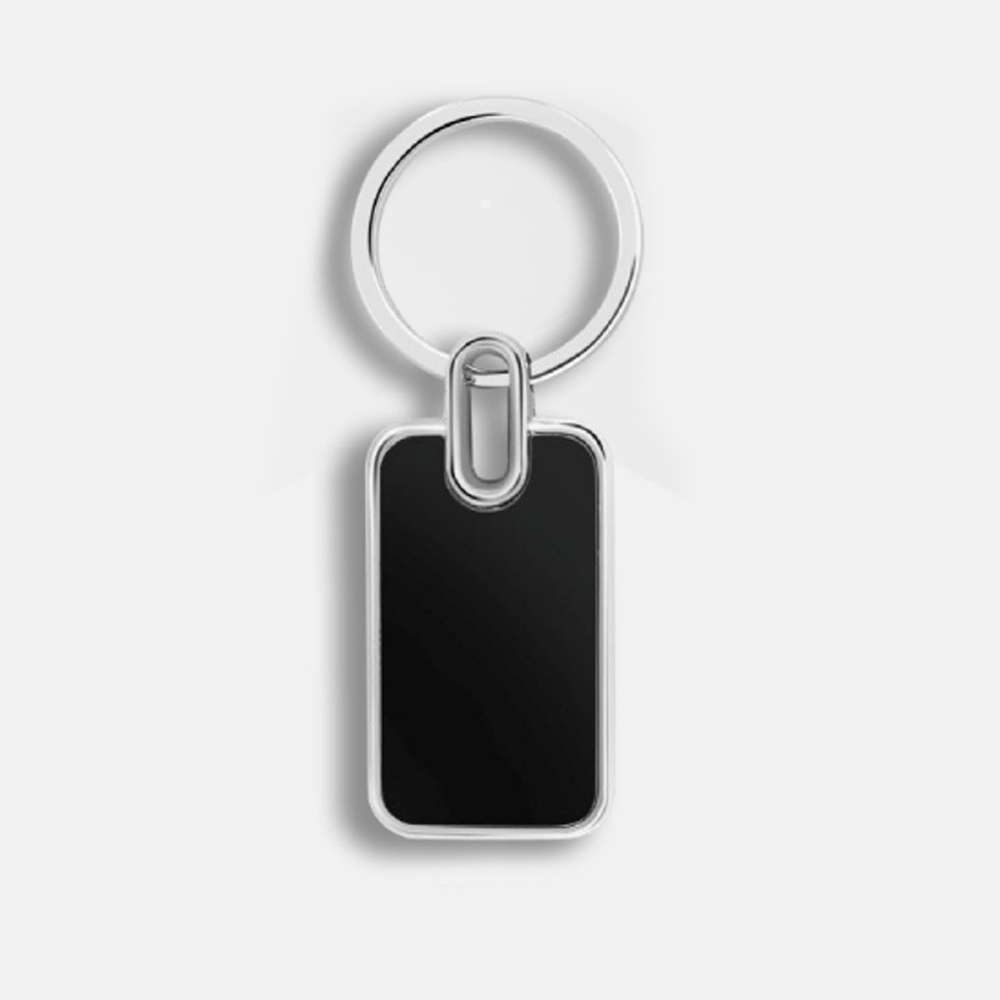 Rectangular Metal Keychain