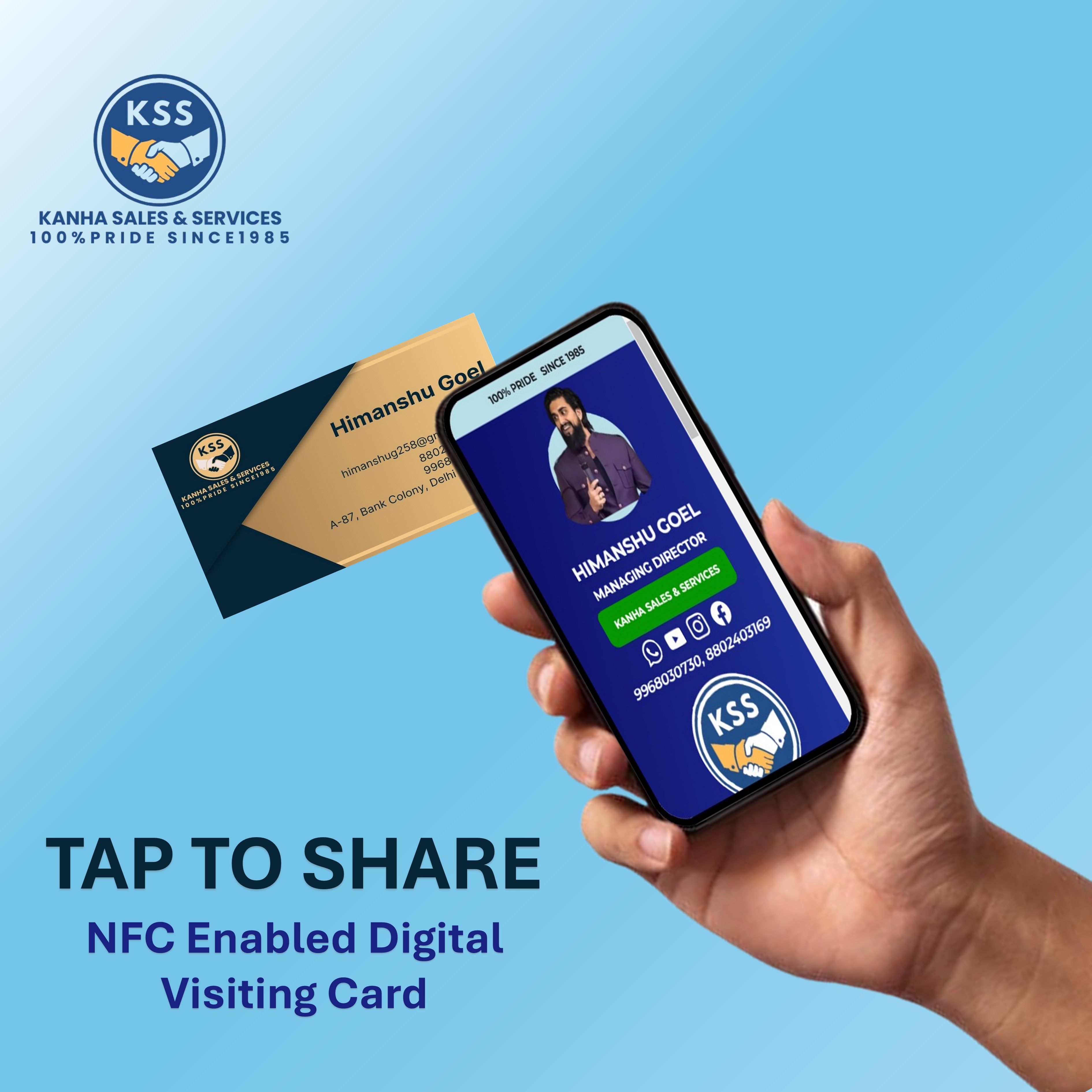 NFC Enabled Digital Visiting Card