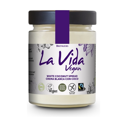 Pâte à tartiner Blanche à la Noix de Coco 270 gr Bio - La Vida Vegan
