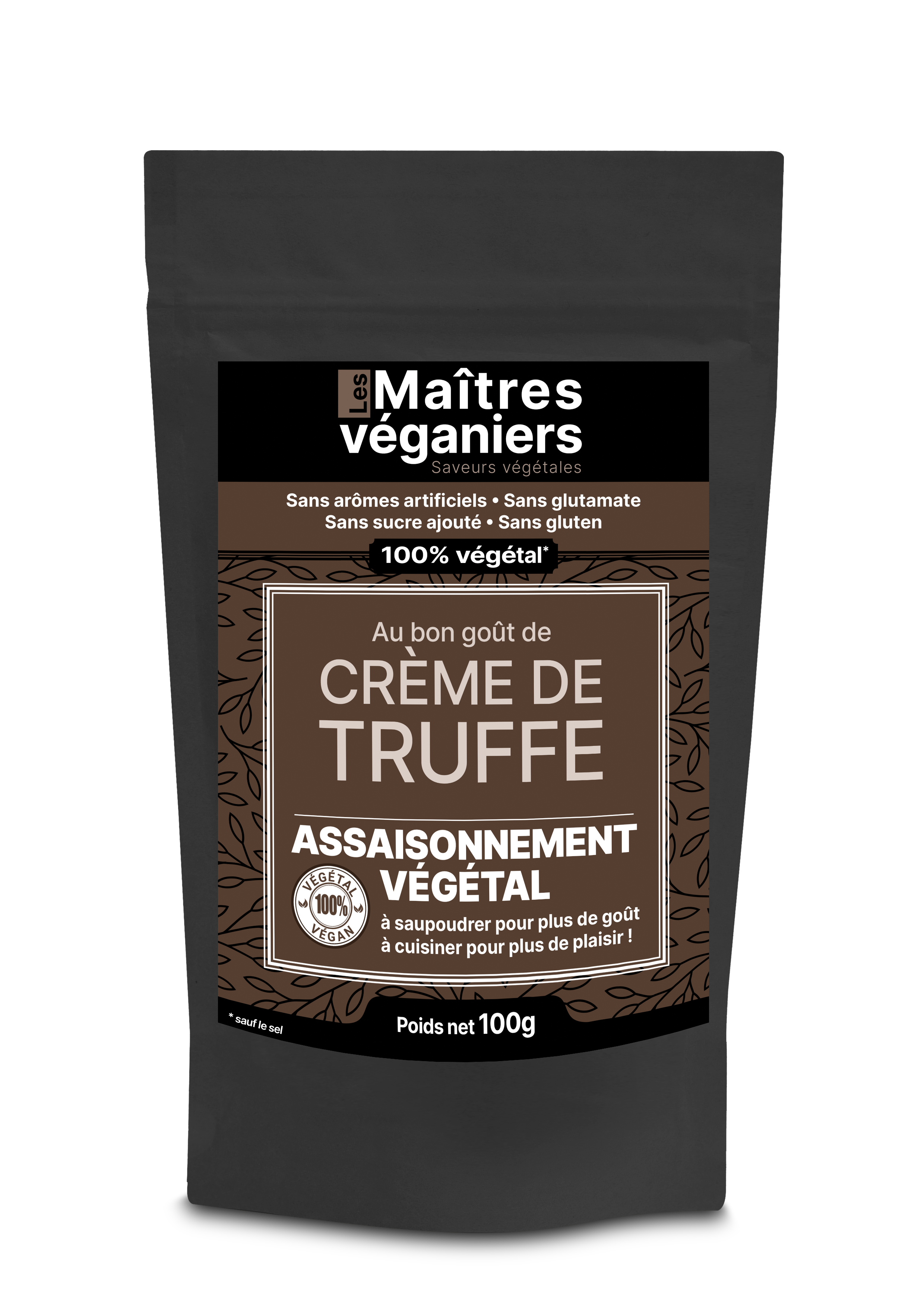 Assaisonnement végétal saveur Crème de Truffe - 1 x 100 gr - Les Maîtres Véganiers