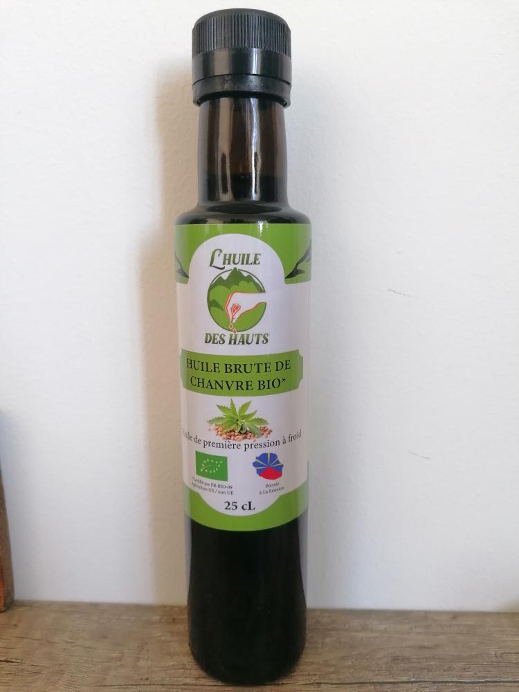 Huile Brute de Chanvre Bio (250mL)