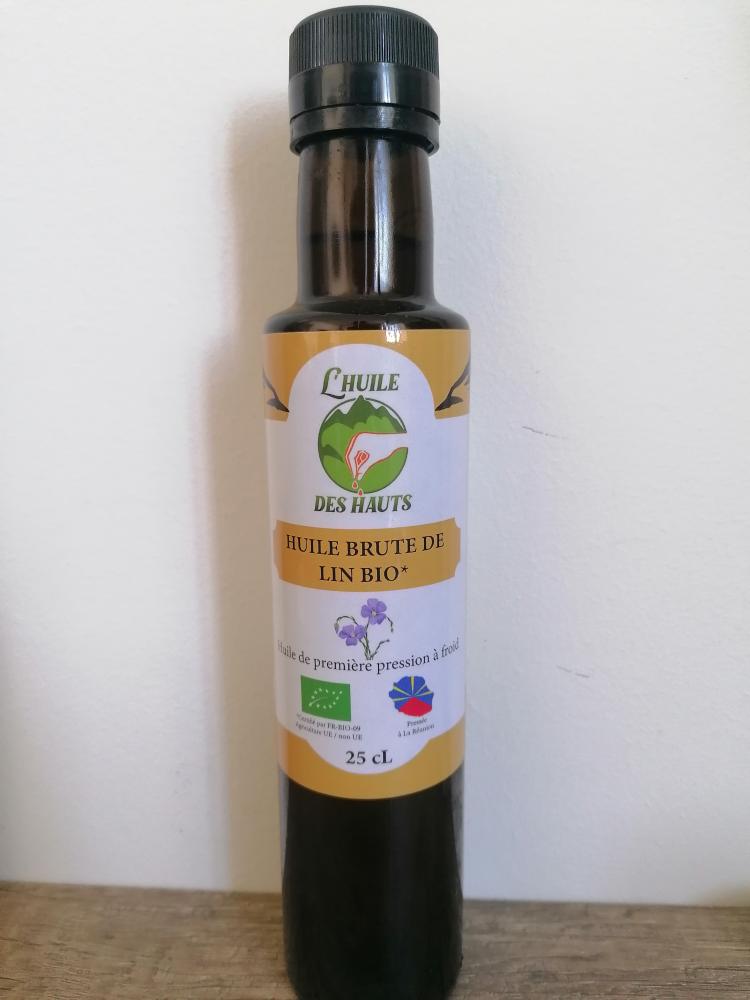 Huile Brute de Lin Bio (250mL)