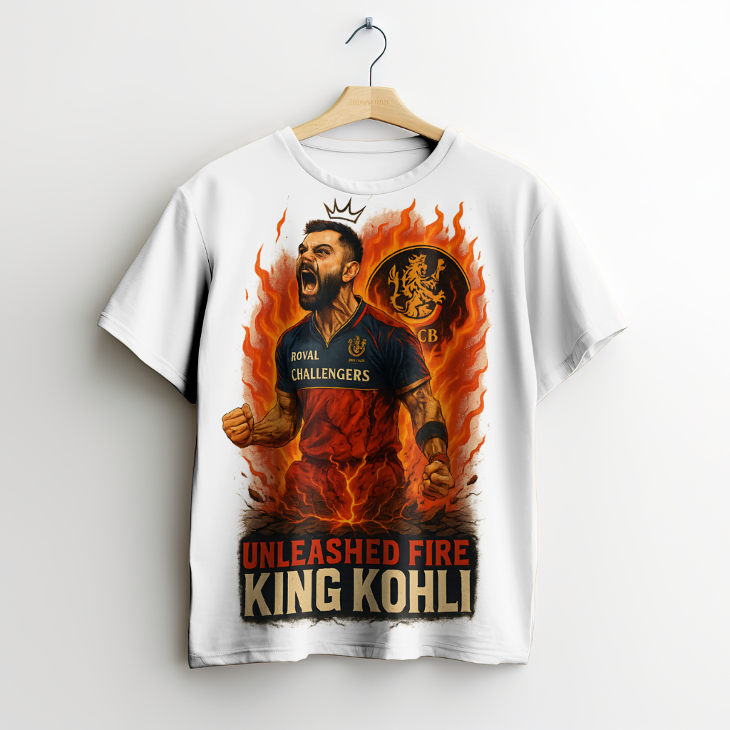 Unleashed Fire King Kohli T-Shirt