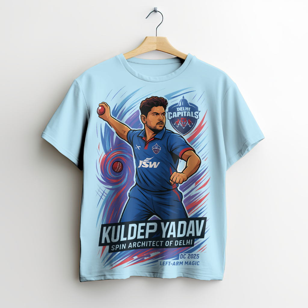 Cricket Player Graphic T-Shirt