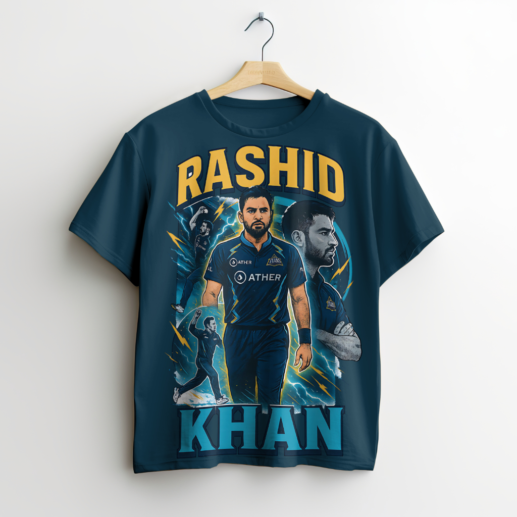 Rashid Khan Graphic T-Shirt
