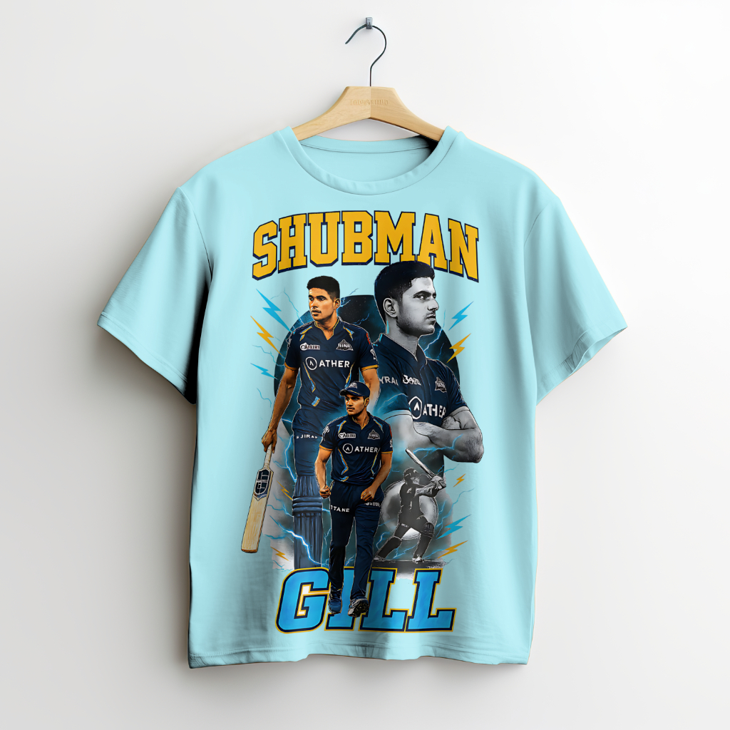 Cricket Player Graphic T-Shirt