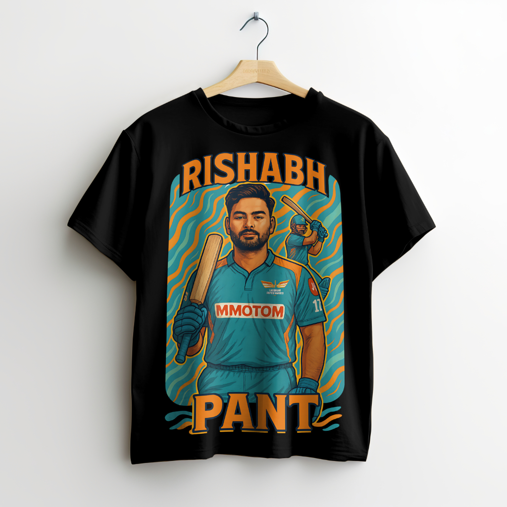 Featuring Rishabh Pant  T-Shirt