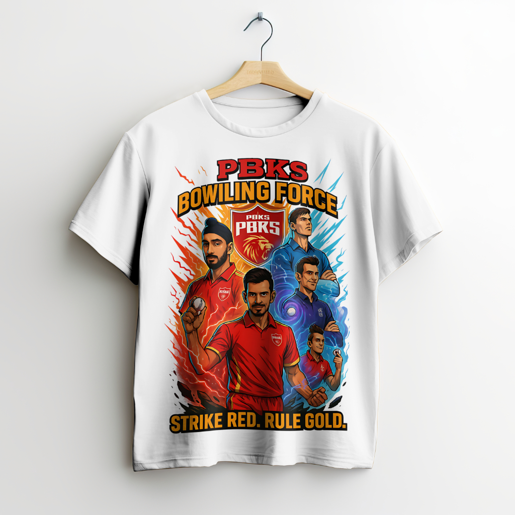 PBKS Bowling Force T-Shirt