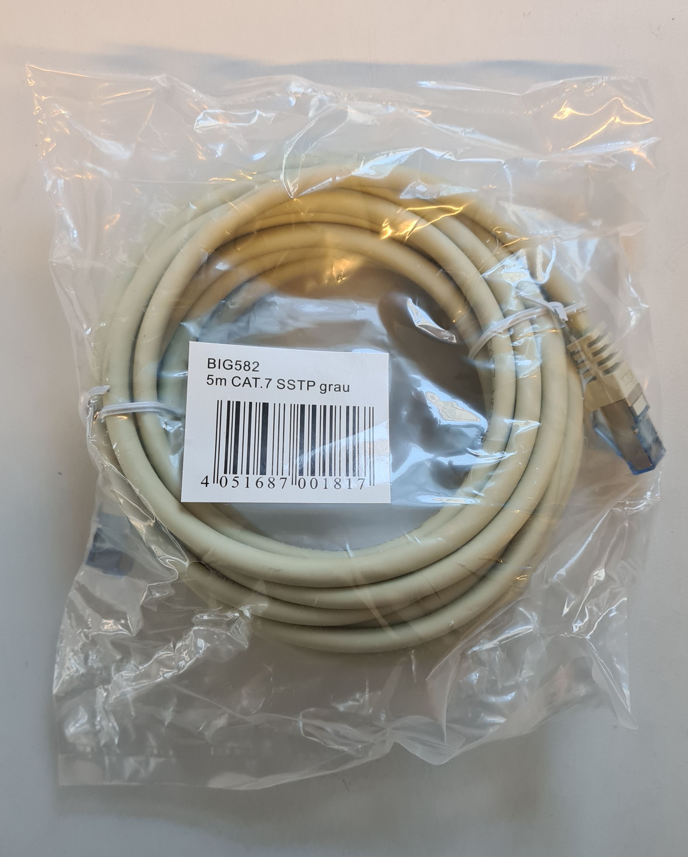 Netzwerkkabel CAT 7 Patchkabel LAN DSL Ethernet 5m