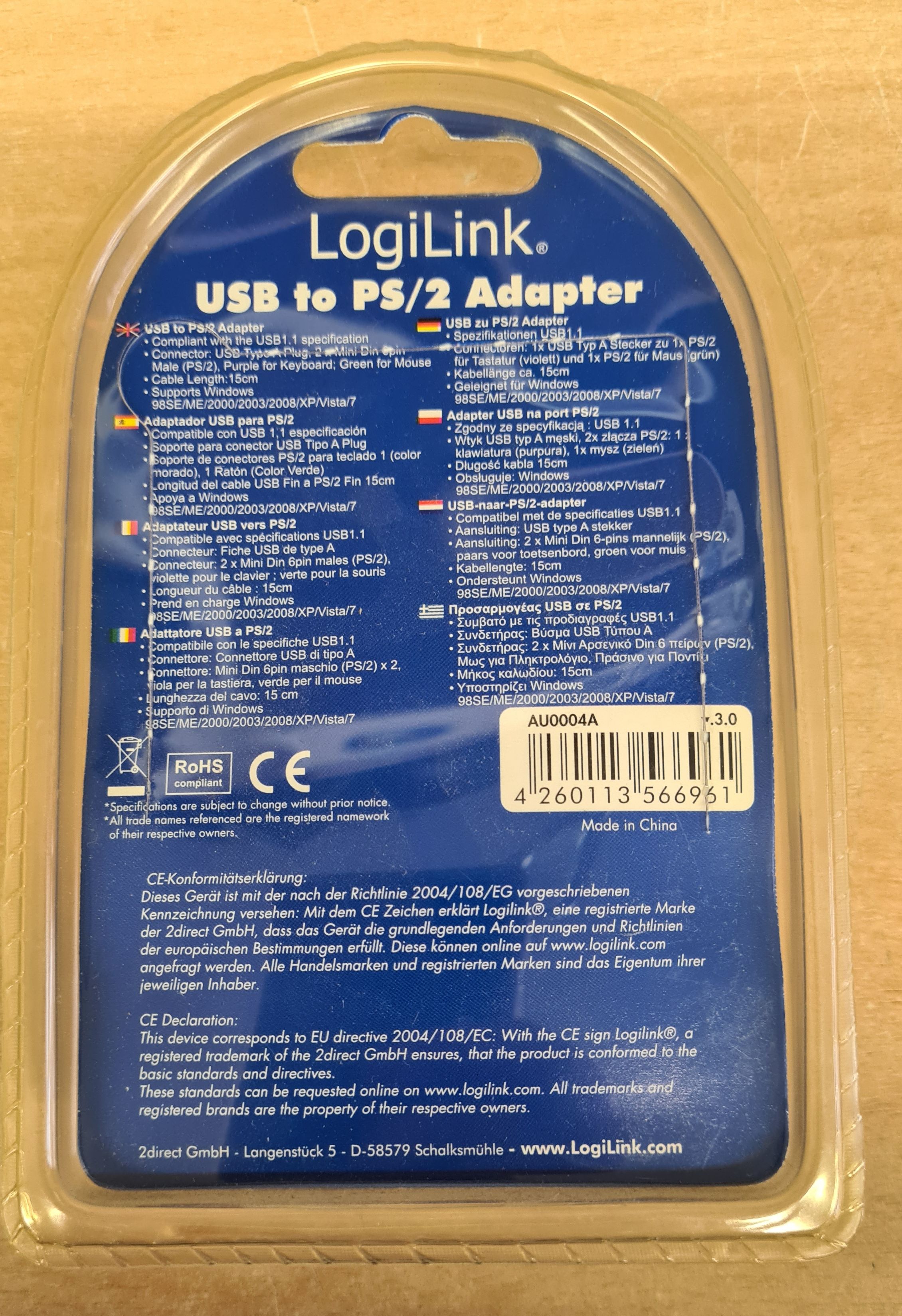 Adapter USB - PS/2