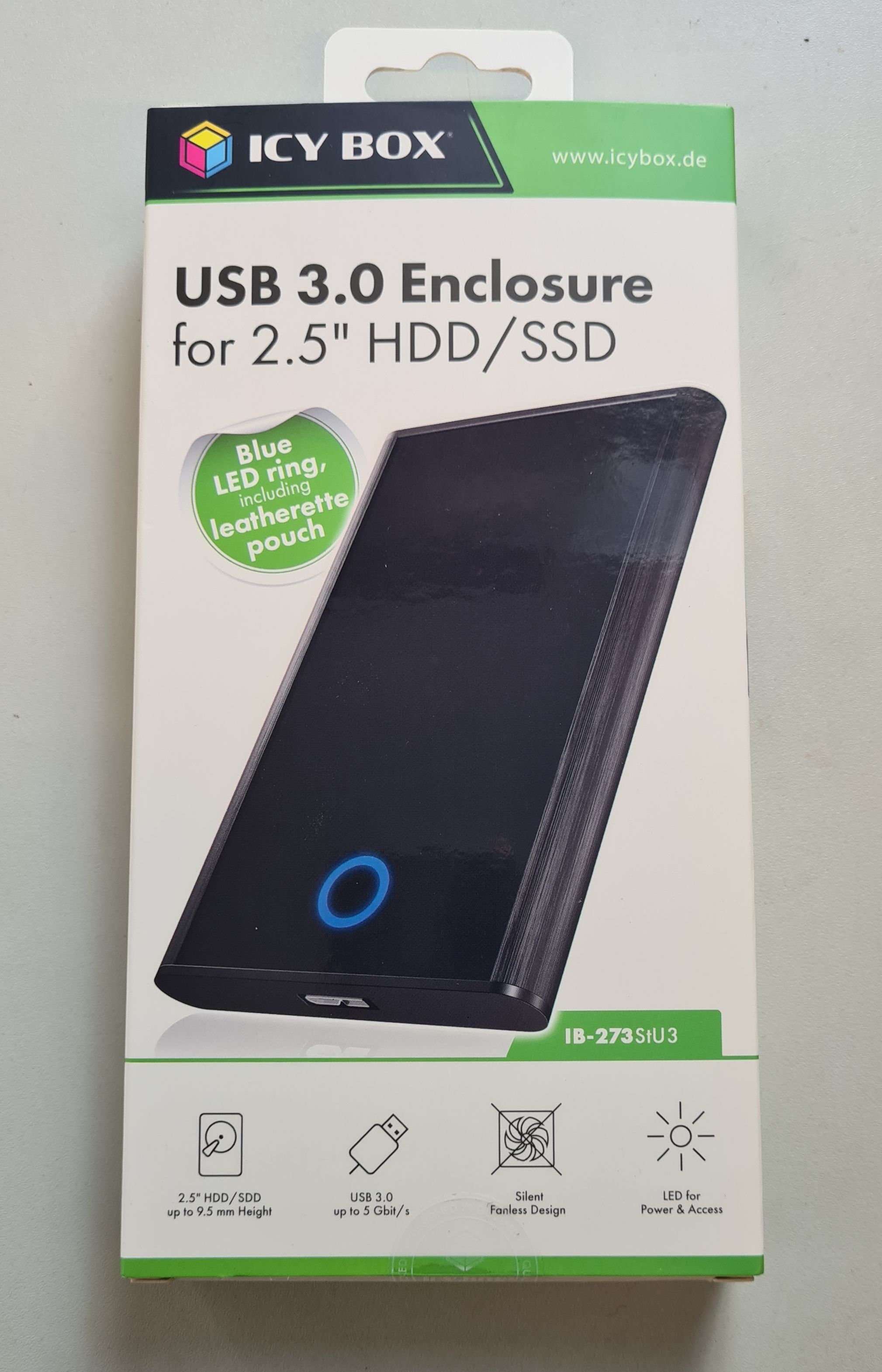 Gehäuse IcyBox USB 3.0 2,5" SATA3 HDD/SSD