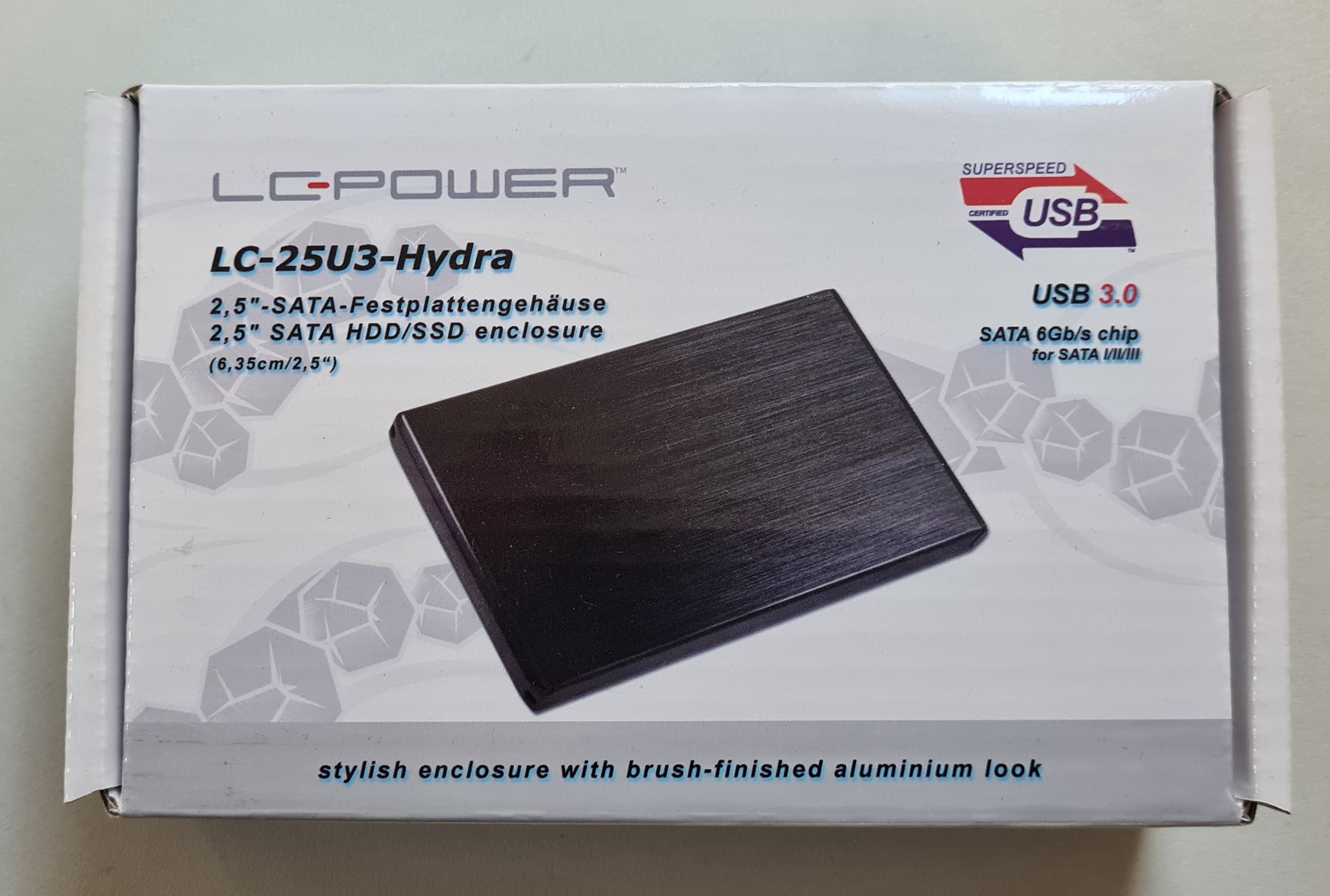 Gehäuse LC-Power 6.3cm (2,5") SATA>USB3.0 LC-25U3-Hydra