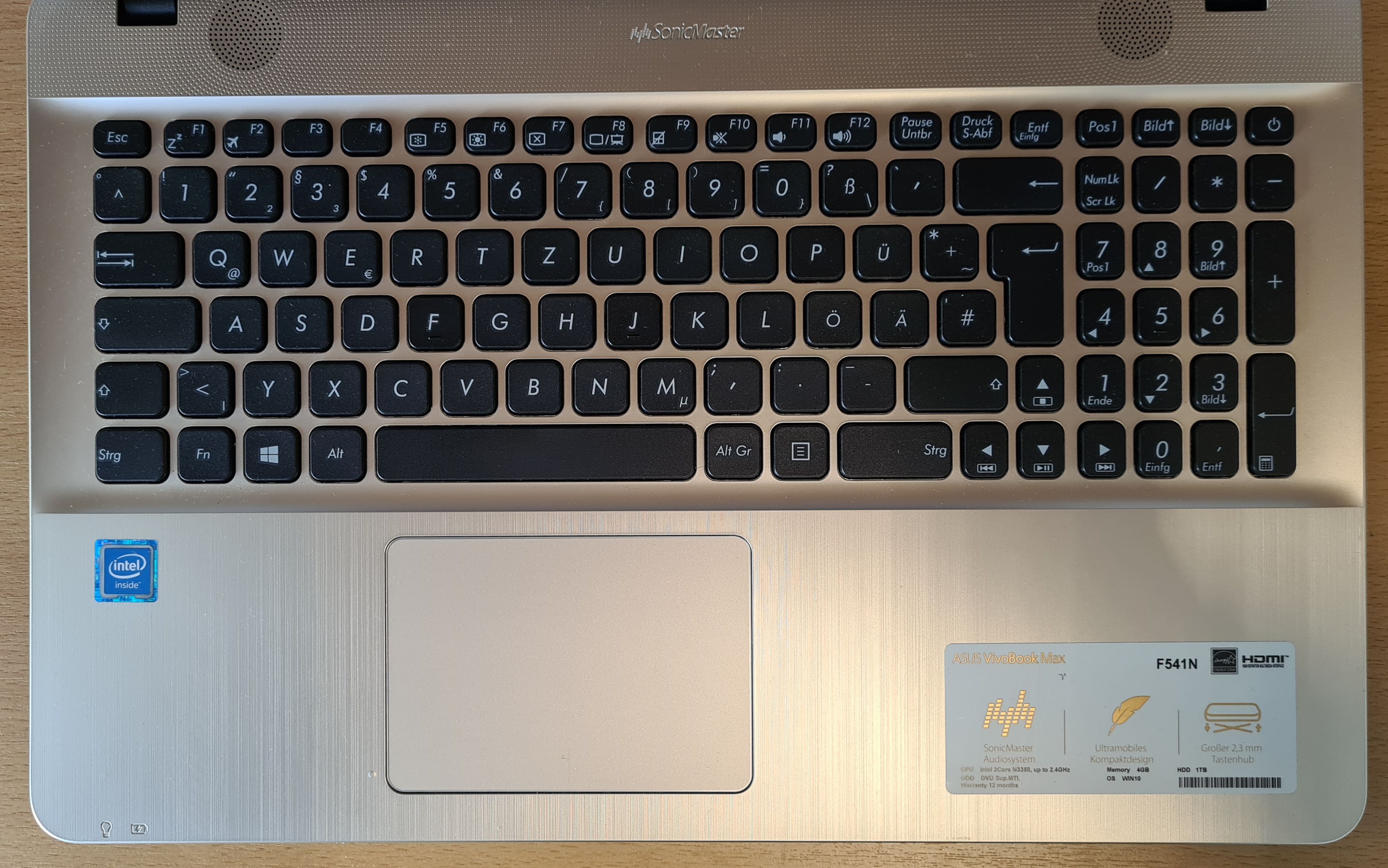 Notebook ASUS VivaBook Max F541N