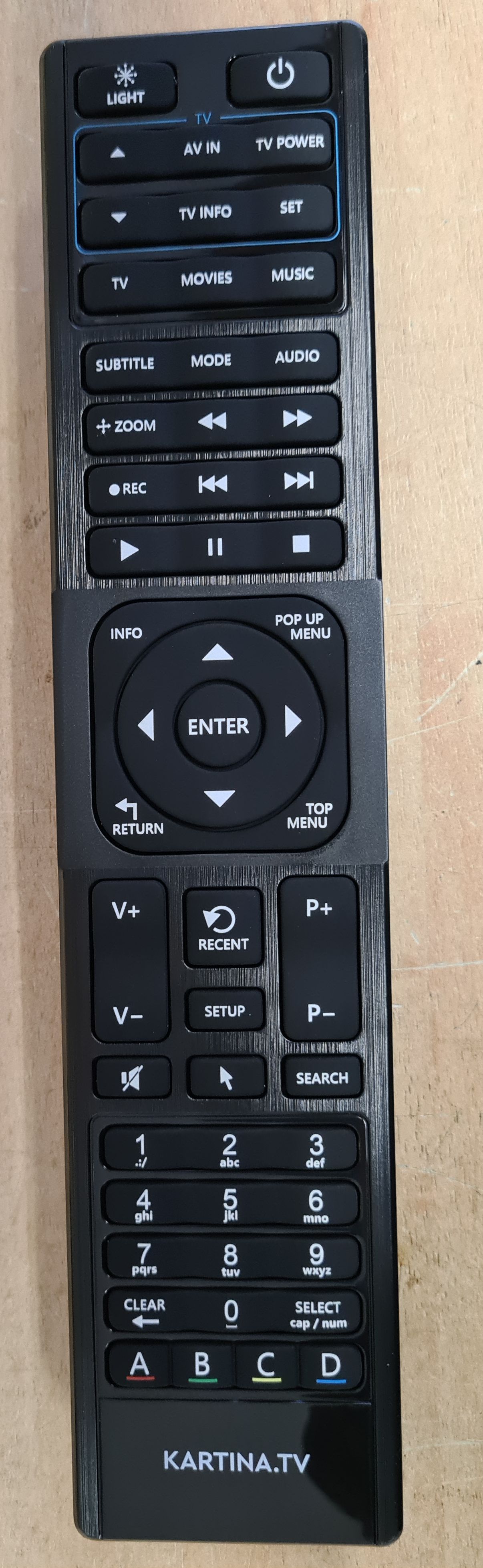 Universal Fernbedienung für Receiver Kartina TV