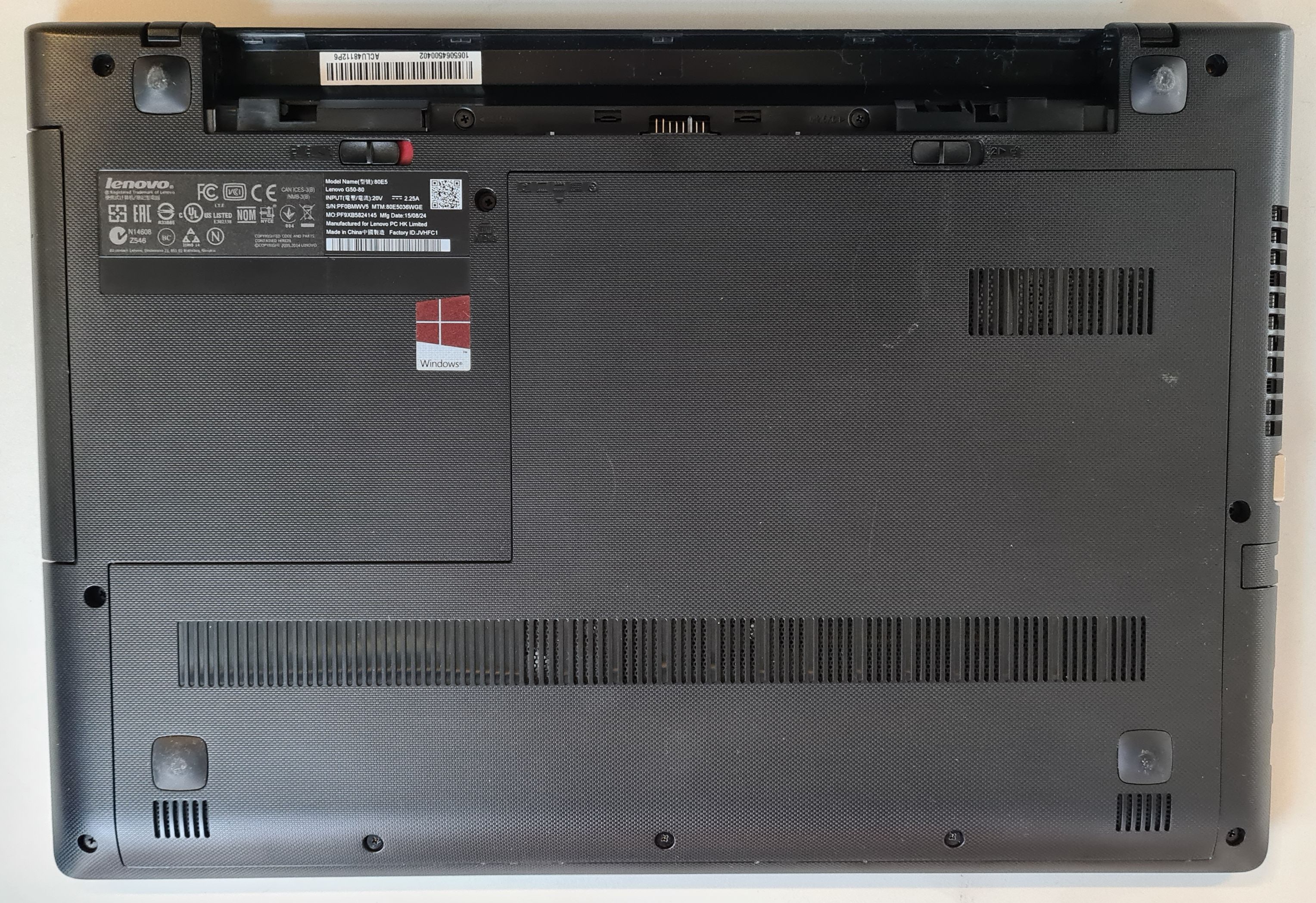Notebook LENOVO G50-80
