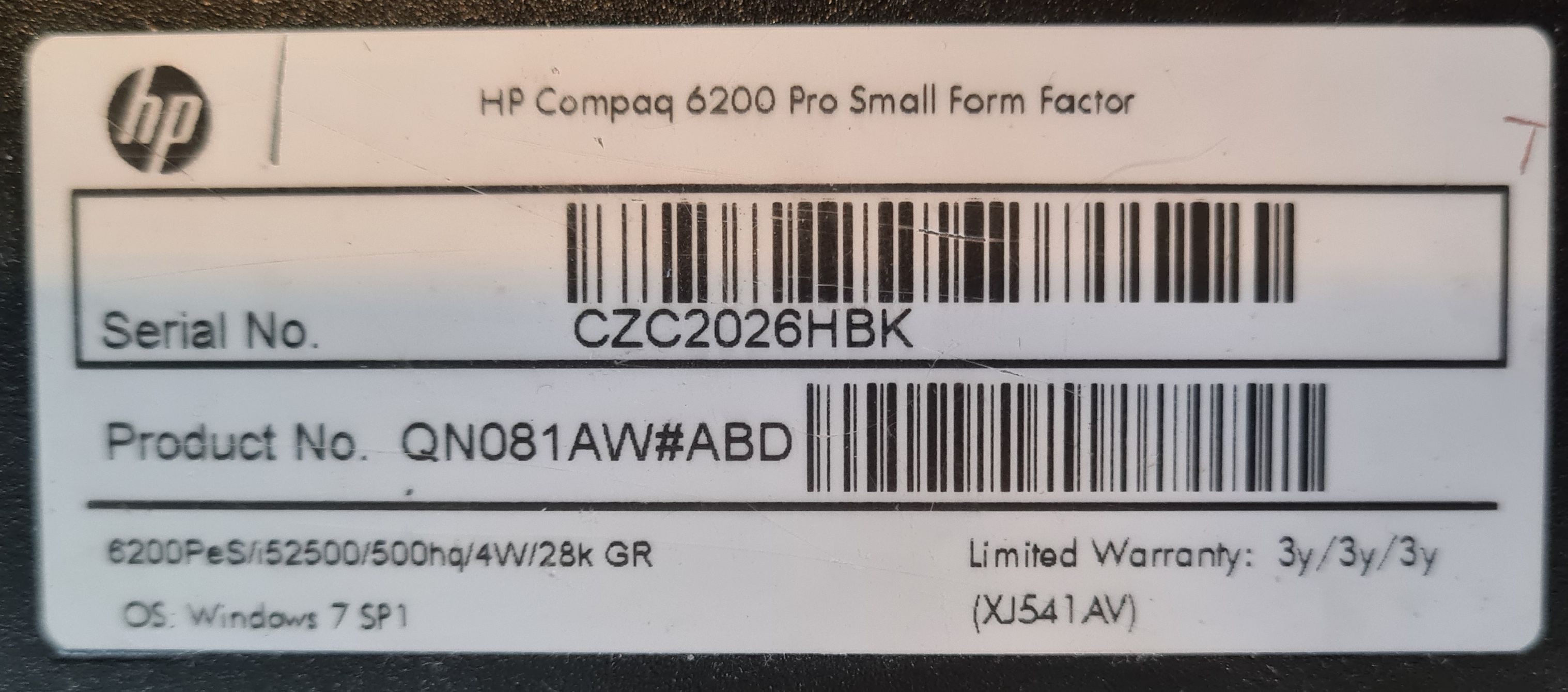 Mini PC HP Compaq 6500 RRO