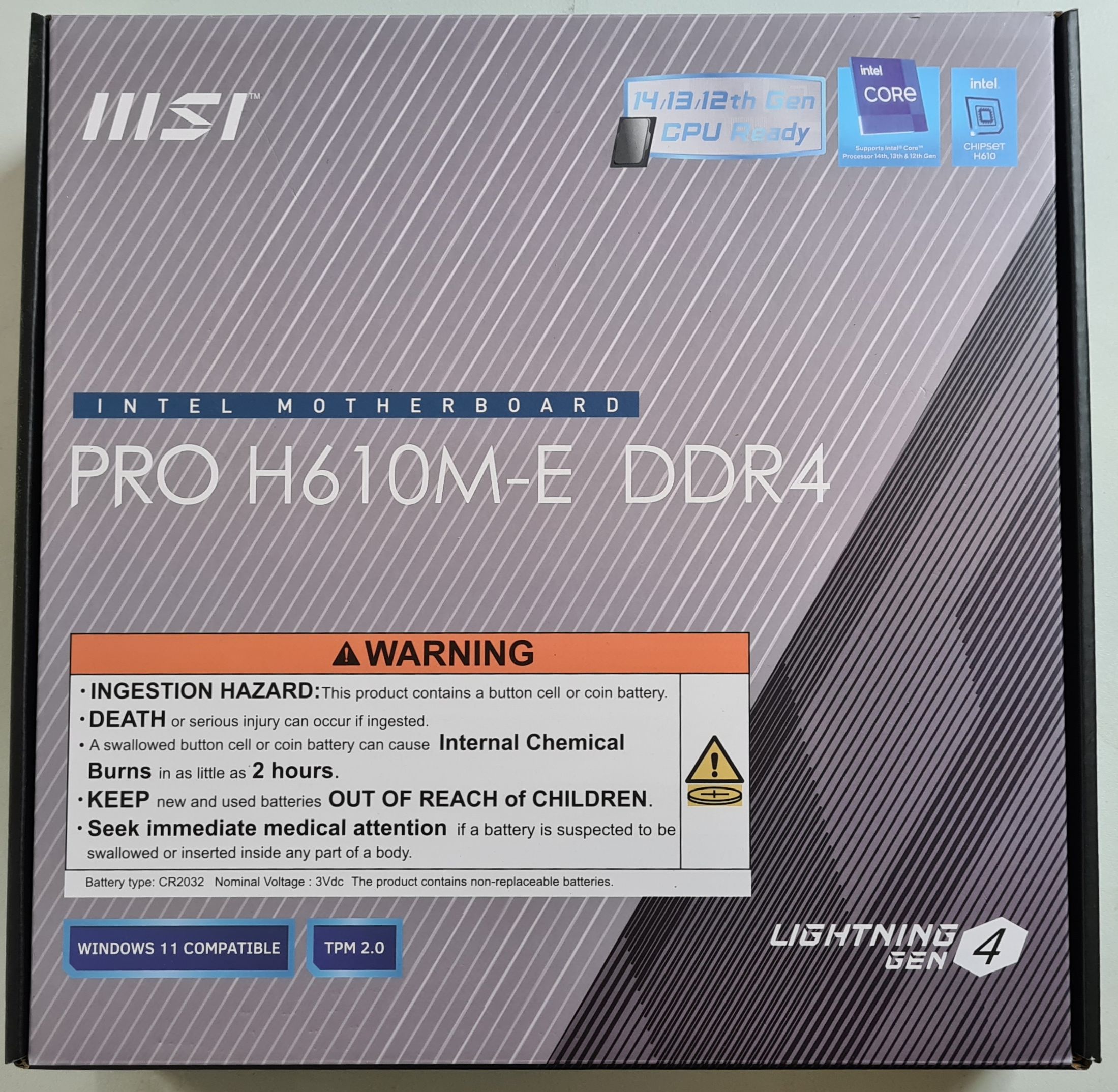 Mainboard 1700 MSI H610M-E PRO mATX D4