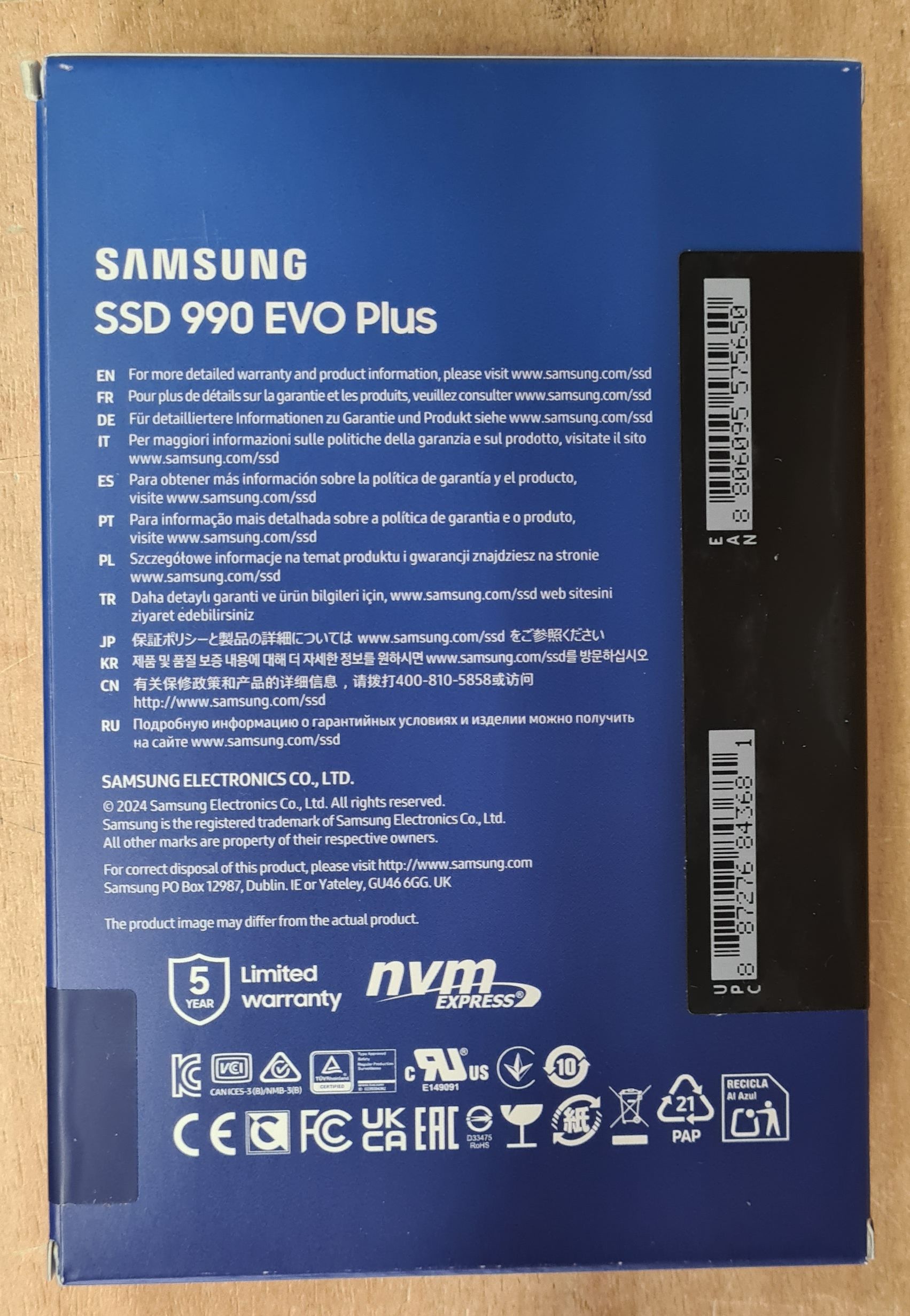 SSD M.2 Samsung 990 EVO Plus 2TB