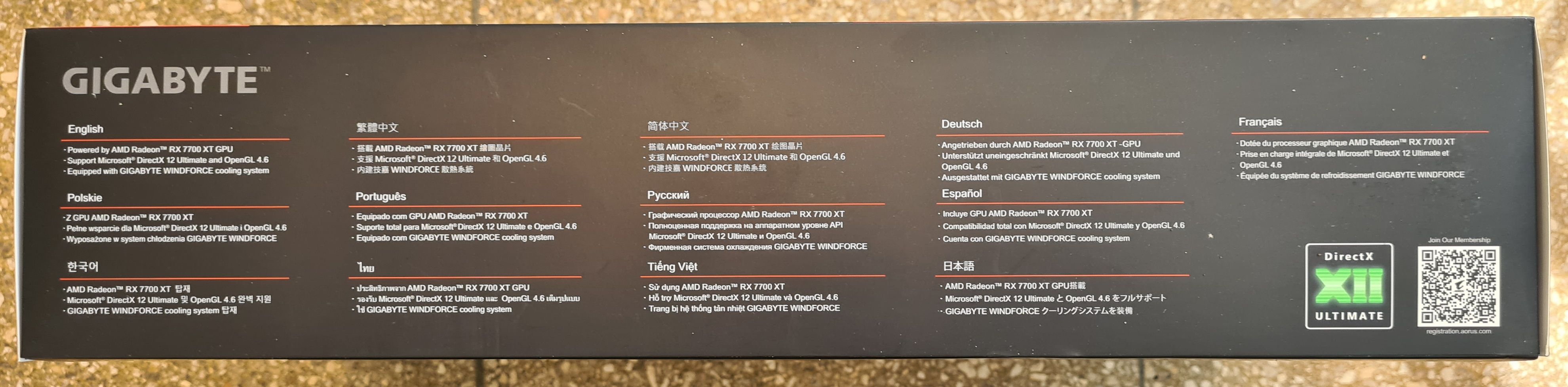 VGA RX 7700 XT 12GB Gigabyte Gaming OC GDDR6