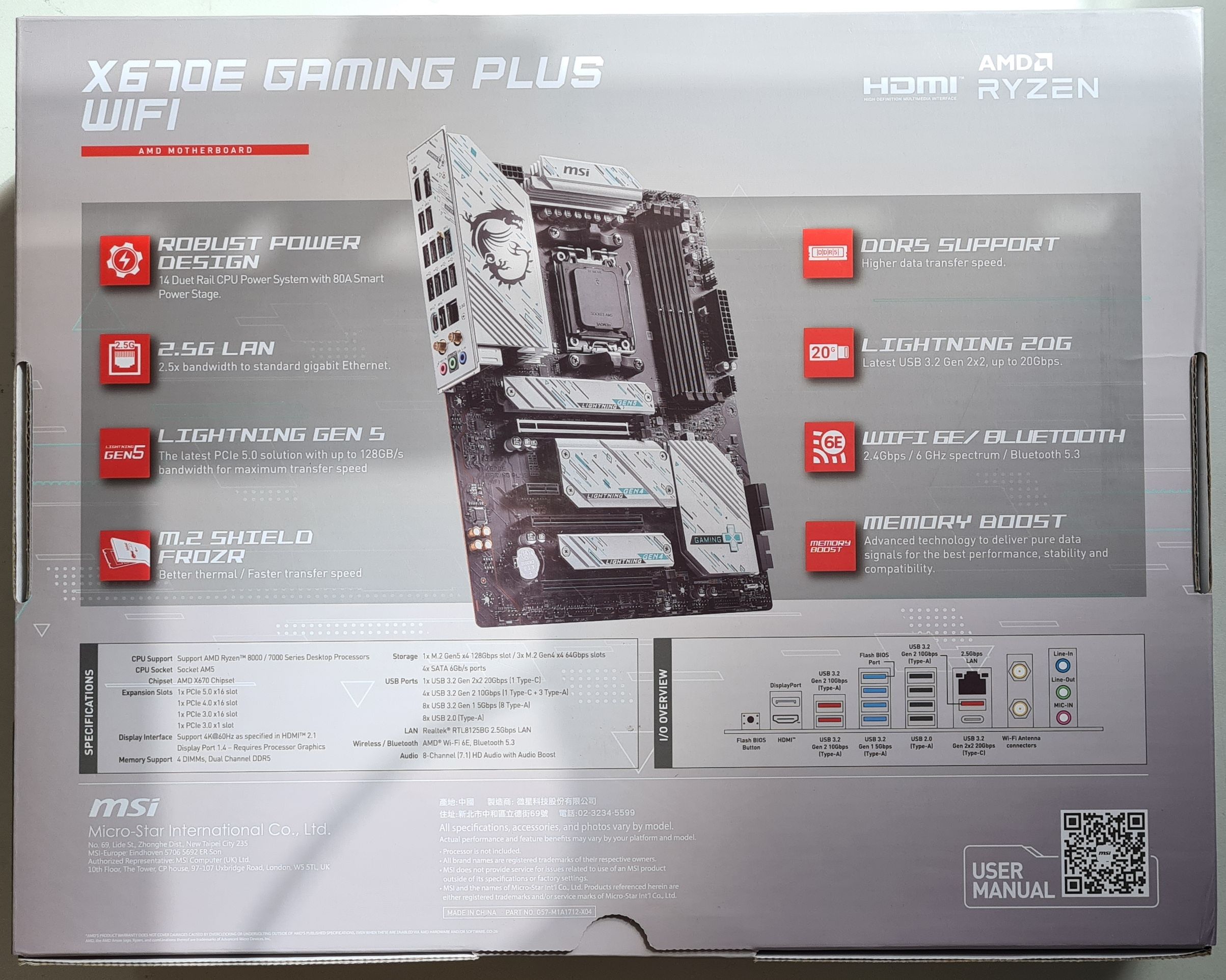 Mainboard MSI MAG X670E Gaming Plus Wifi