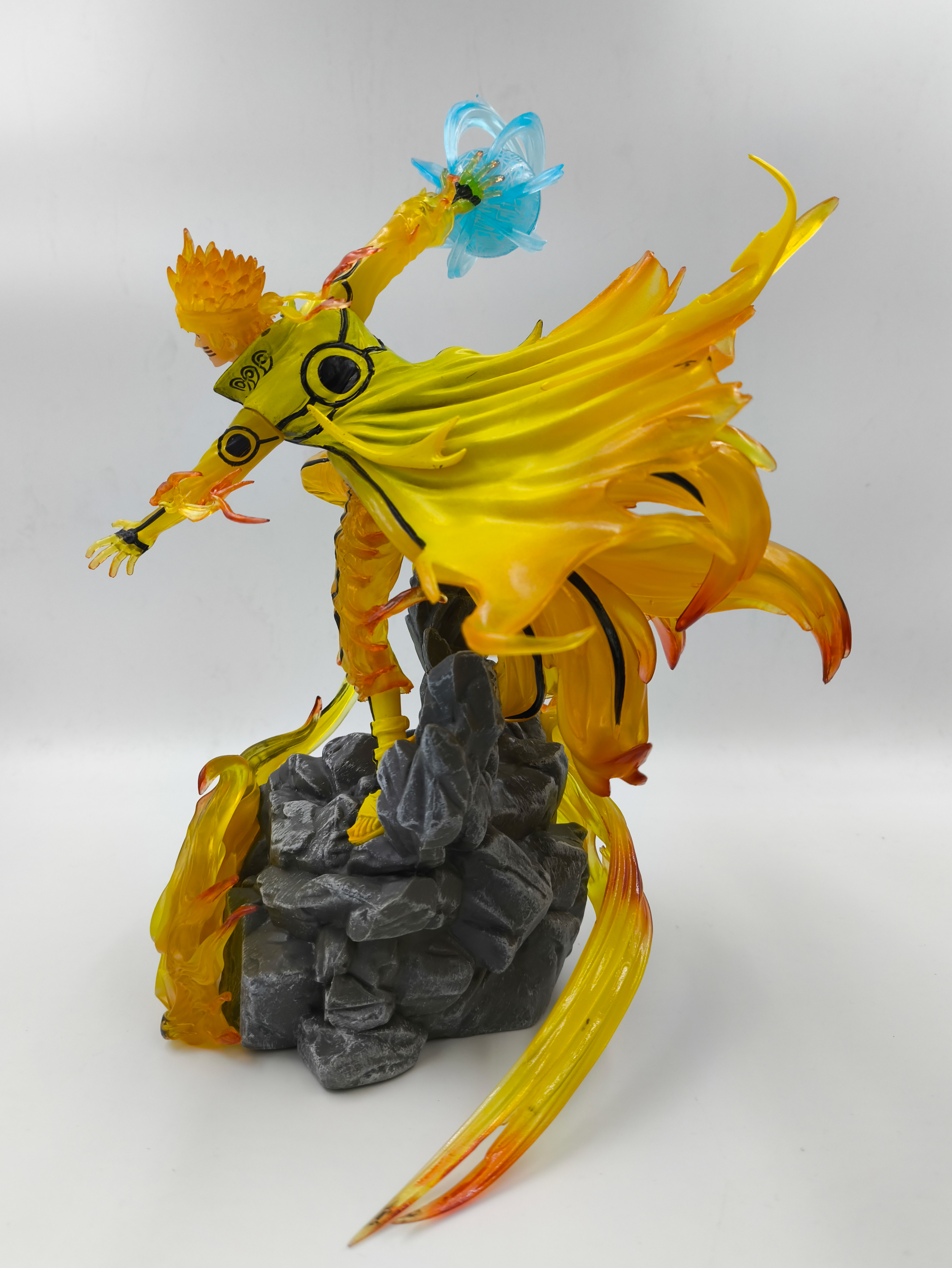 Ninja Shippuden Uzumaki Naruto Kurama Mode Rasengan Figure Statue 