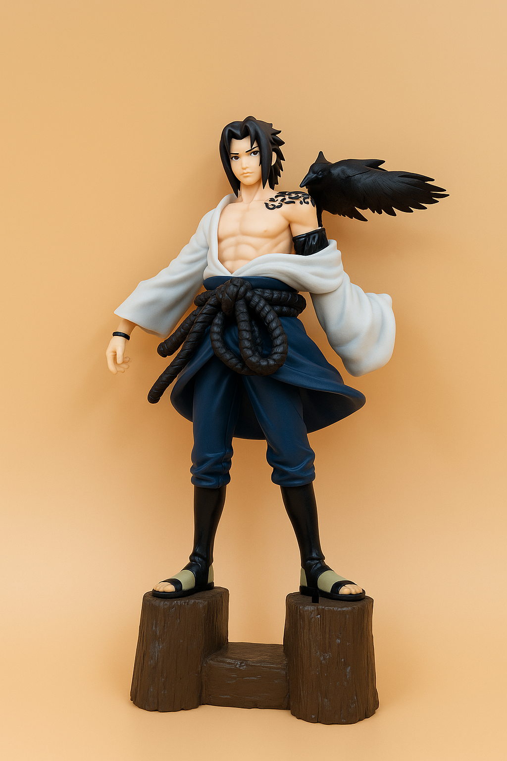 Anime Action Figure with Raven