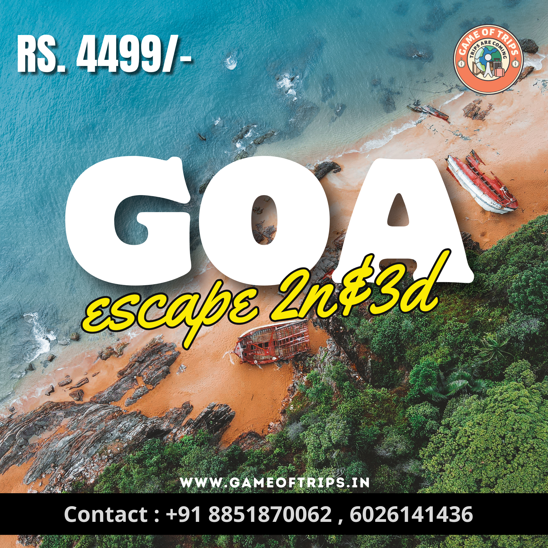 GOA ESCAPE - 2N/3D