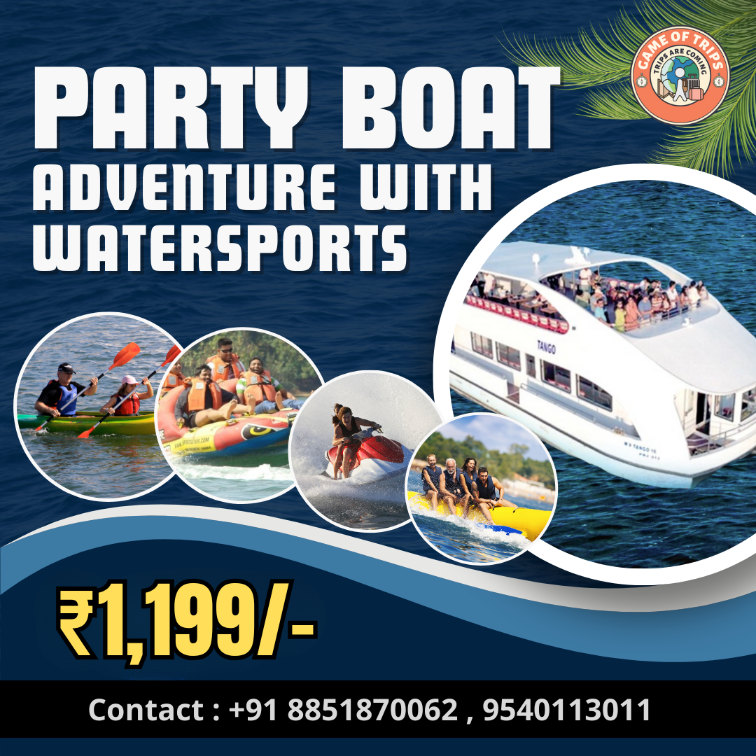 Party Boat with Watersports (Monsoon Special)