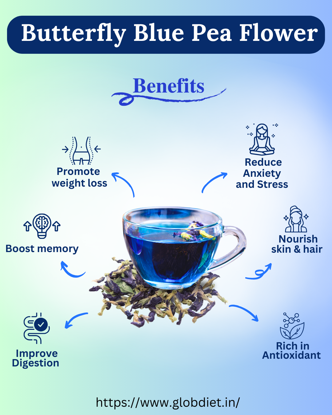 Butterfly Blue Pea Flowers (25g)