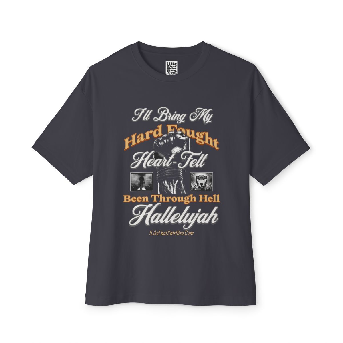 Hard Fought Hallelujah Boxy Graphic T-Shirt