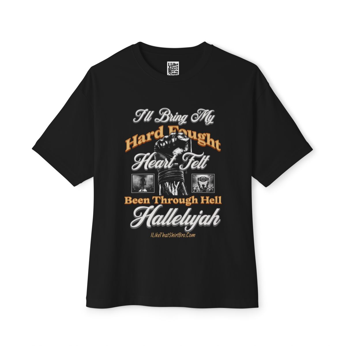 Hard Fought Hallelujah Boxy Graphic T-Shirt