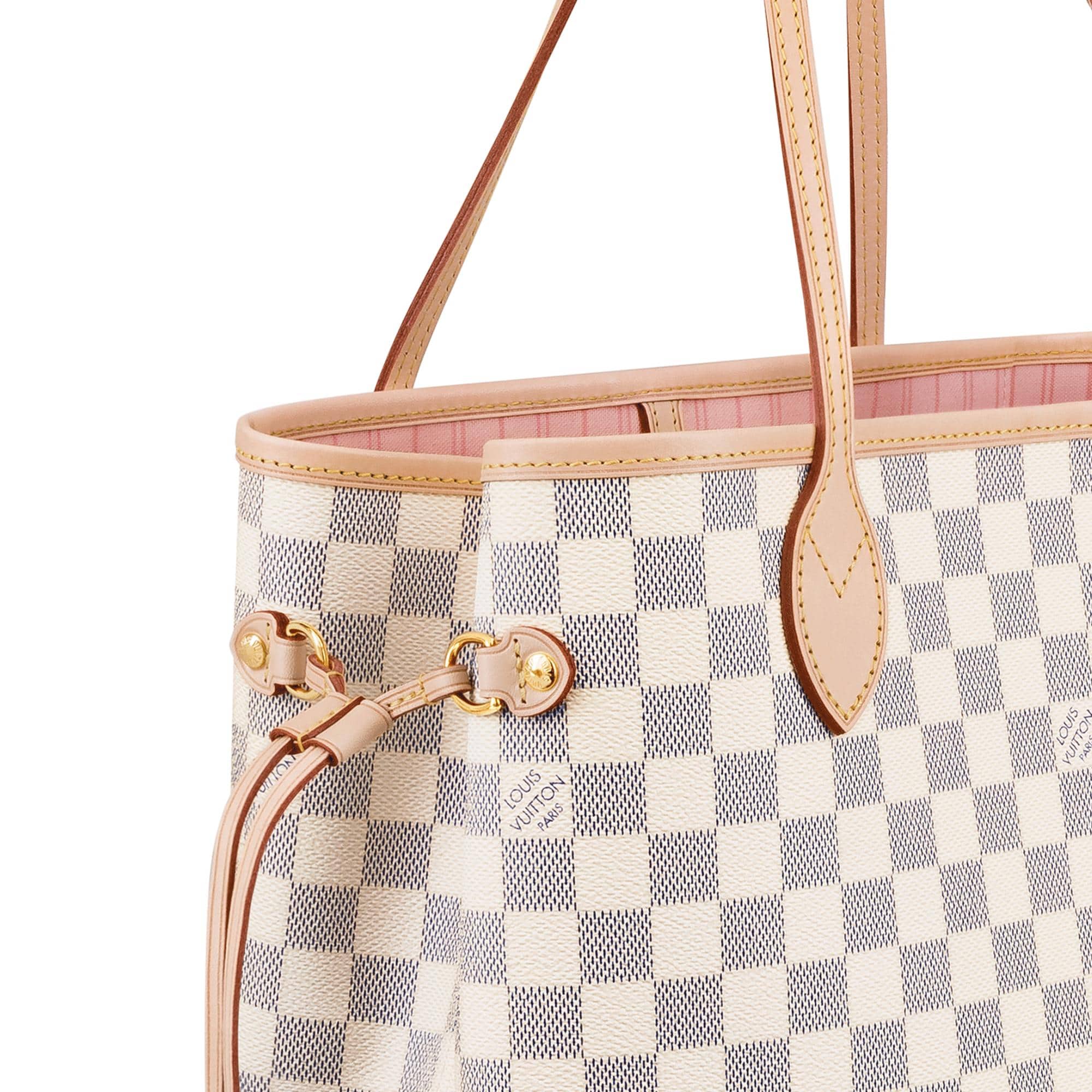 L*V Bag Louis Vuitton Bag NEVERFULL Medium Handbag Color Ballet Pink -LV Louis Vuitton Women's Bag 